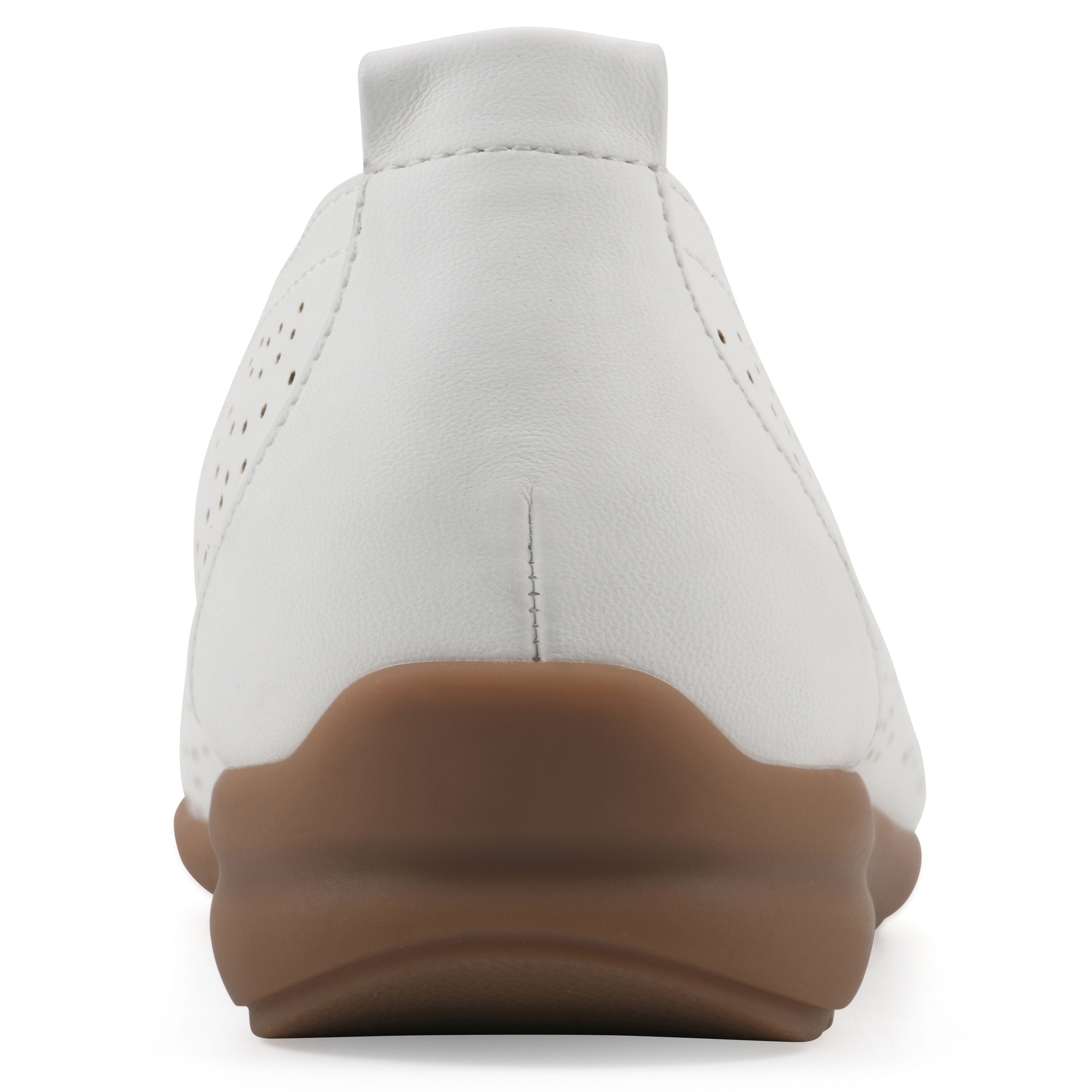 Cortney Ballet Flat, WHITE SMOOTH, on-hover image number 1