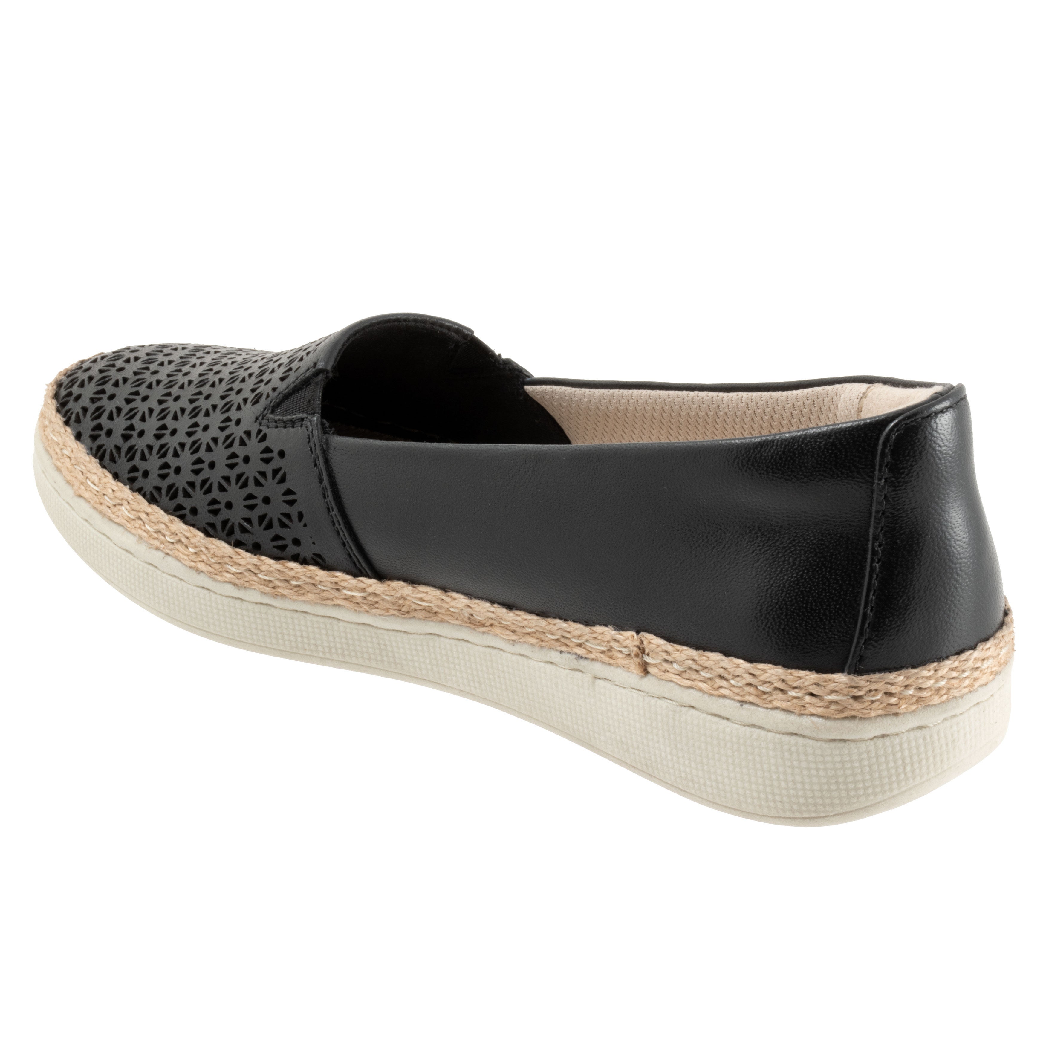 Accent Perf Sandal, BLACK, on-hover image number 1