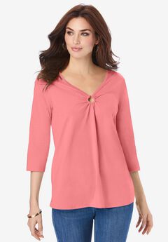 Ultimate Keyhole V Neck Tee