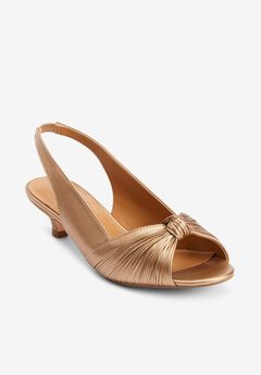 Low Heel Slingback Sandals