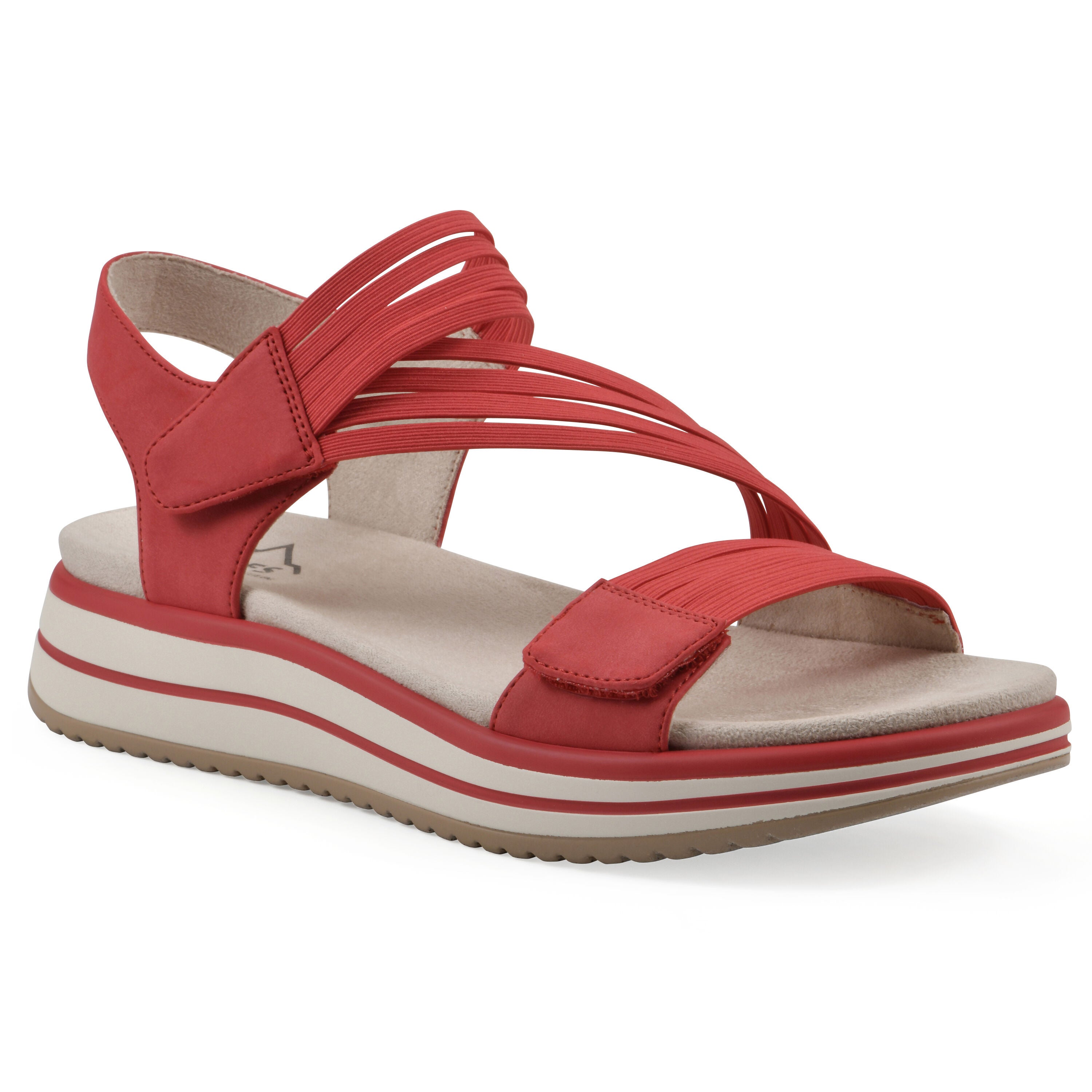 Hapford Athleisure Sandal, RED NUBUCK, hi-res image number 0