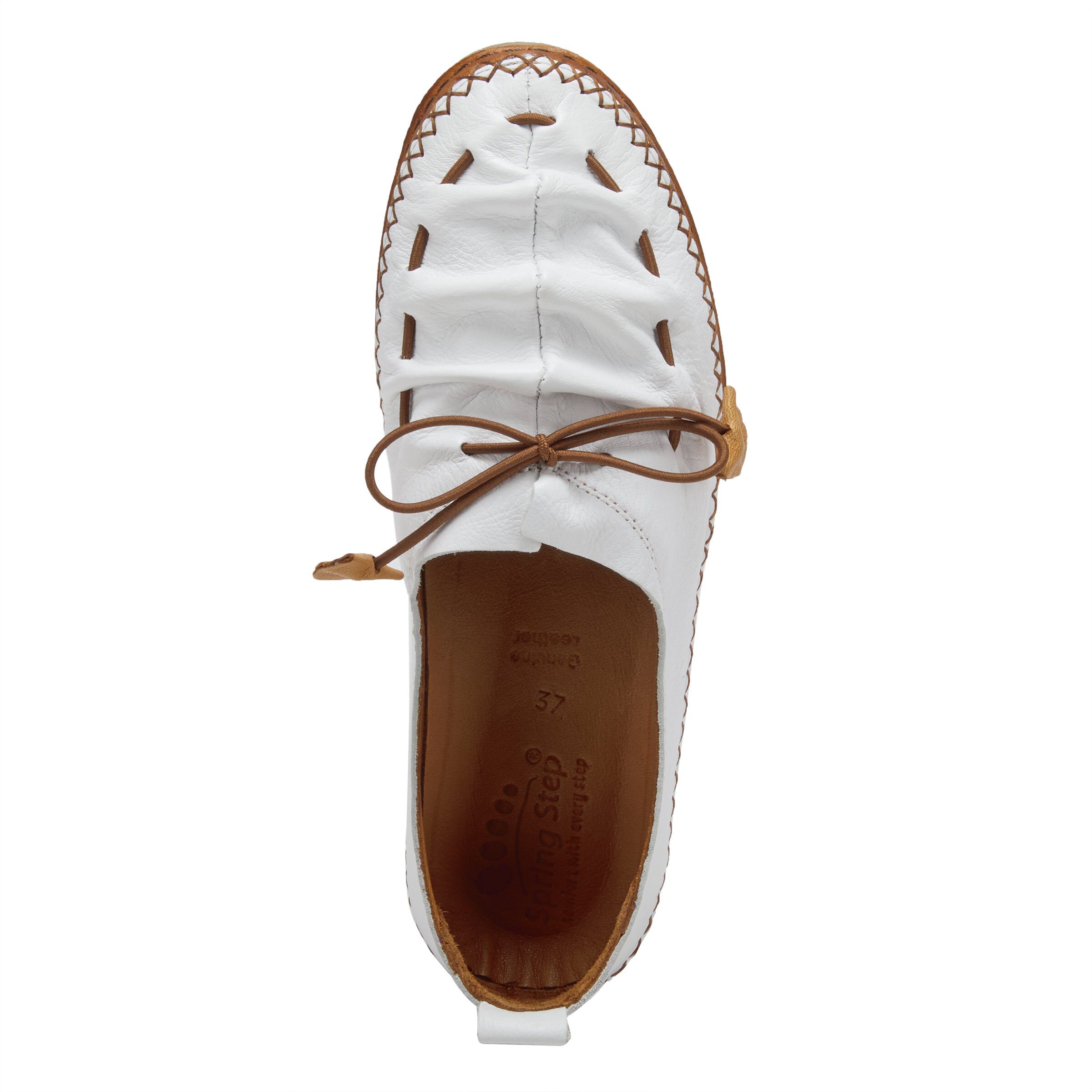 Berna Flat Shoes, WHITE, alternate image number 3