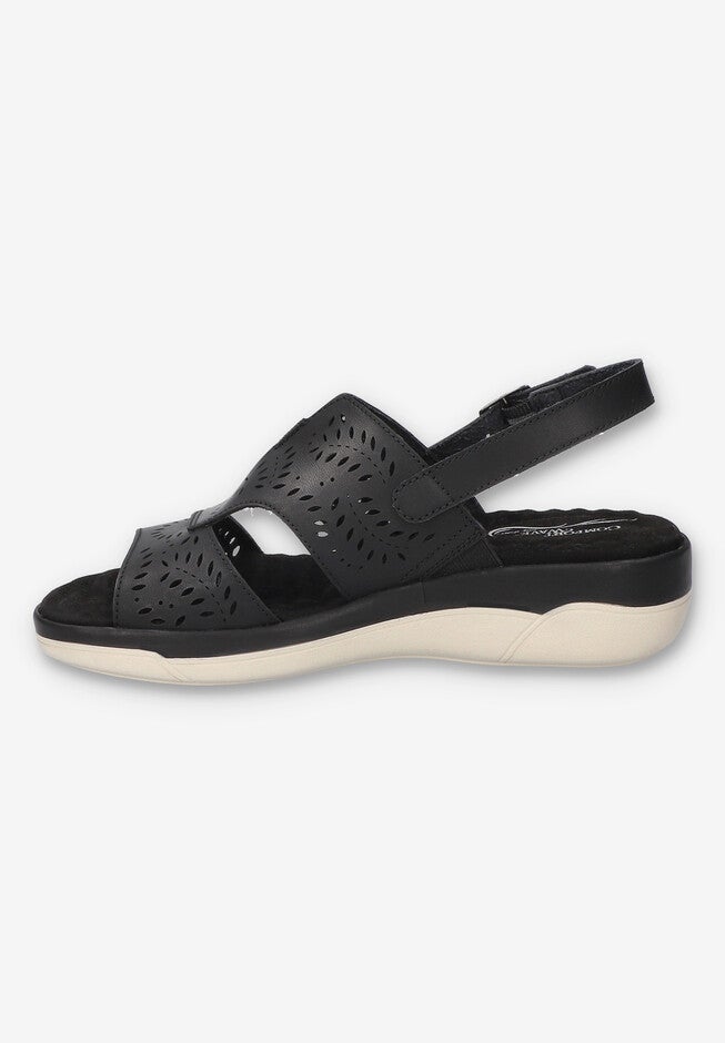 Primrose Comfort Platform Sandal, BLACK, alternate image number 4