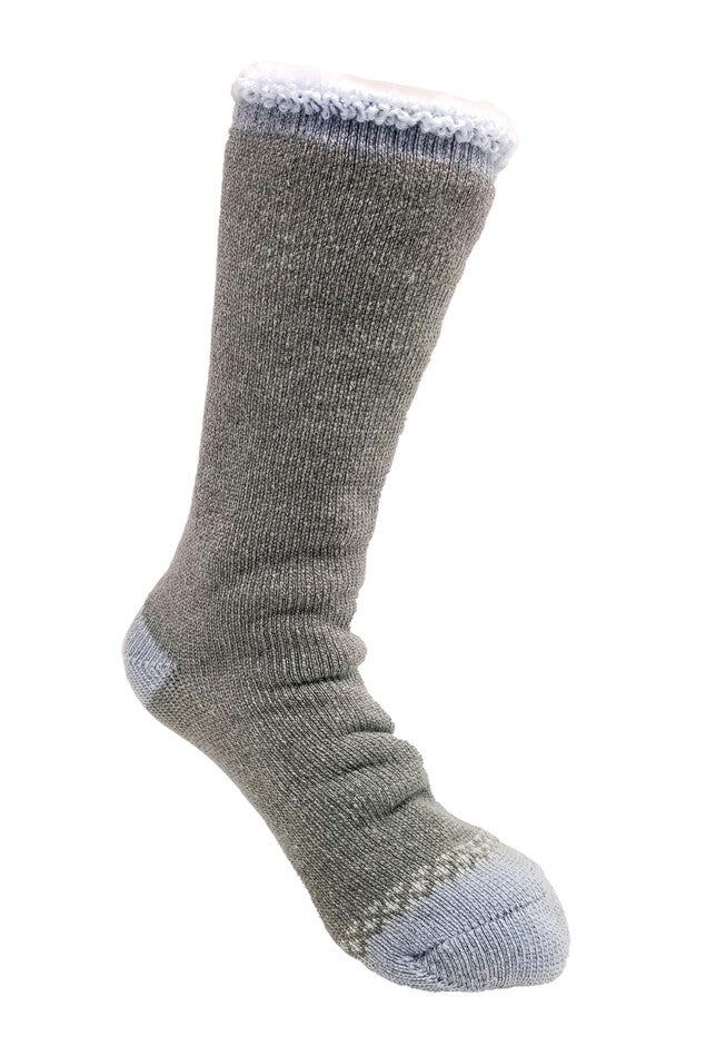 Solid Color Thermal Socks, GREY BLUE, hi-res image number 0