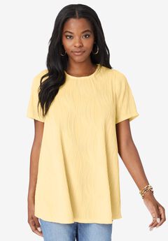 Textured Knit Swing Tee