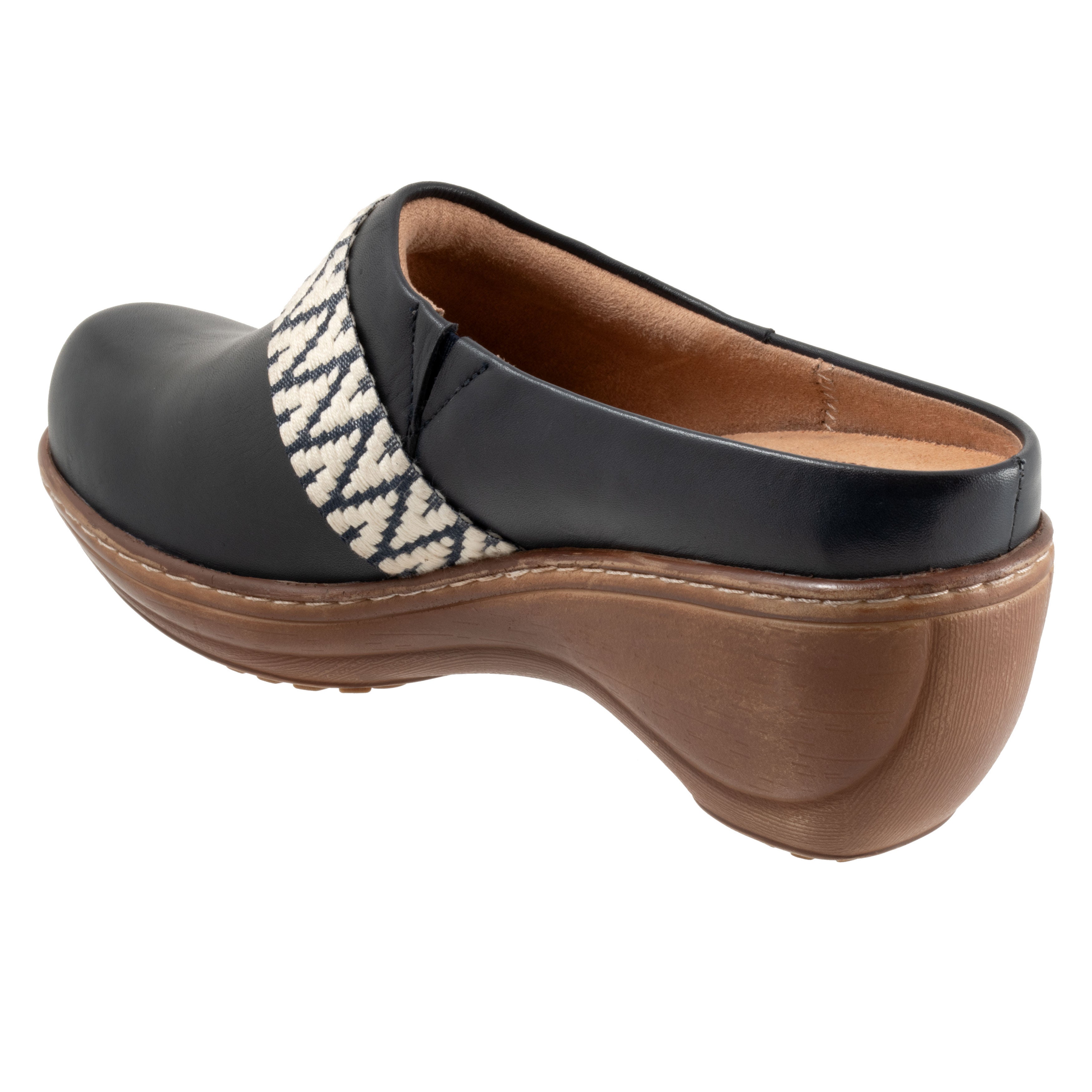 Marion Clog, NAVY, on-hover image number 1