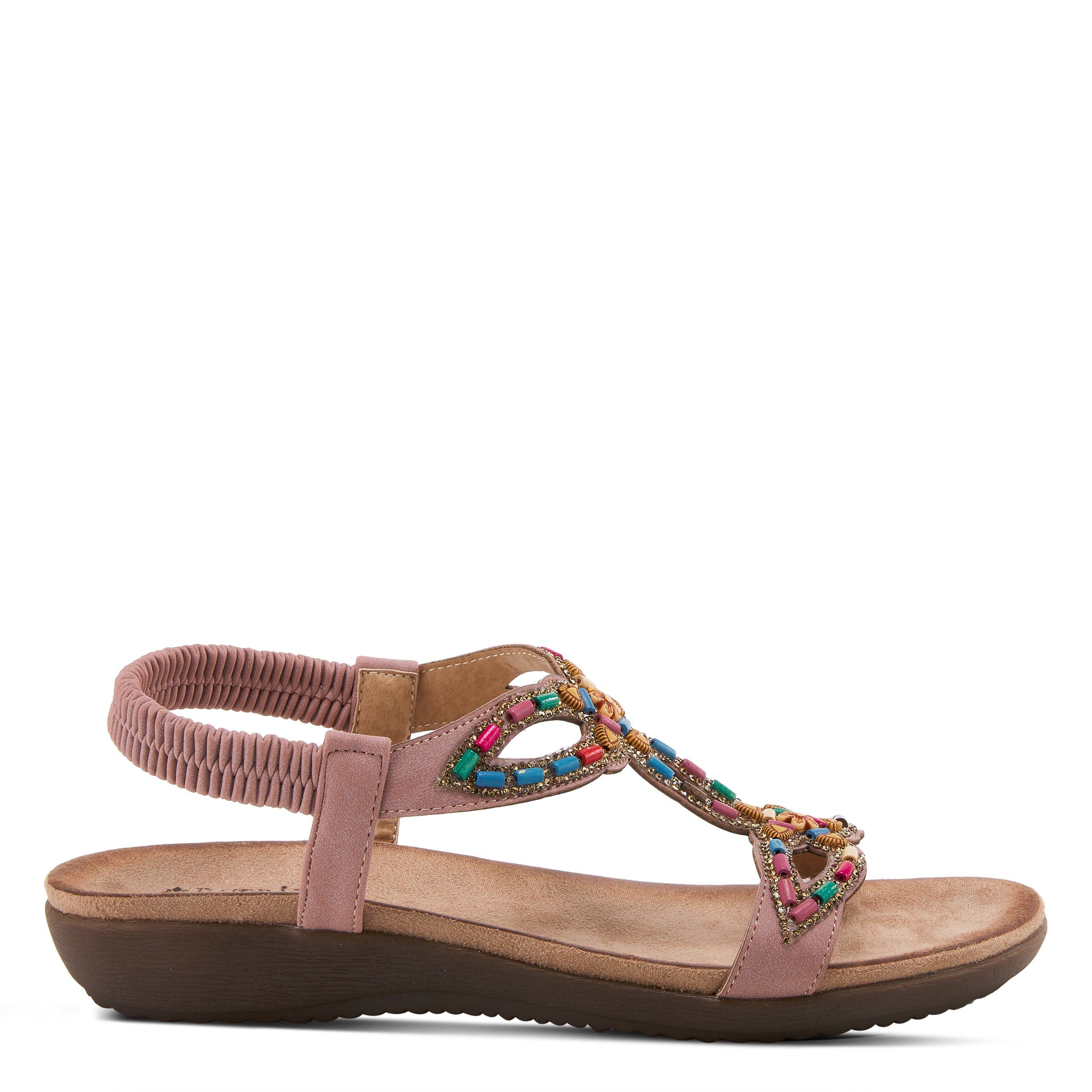 Volcanic T-Strap Sandal, PINK, alternate image number 4
