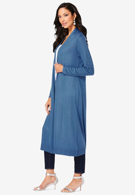 Fine Gauge Duster Cardigan, , alternate image number null