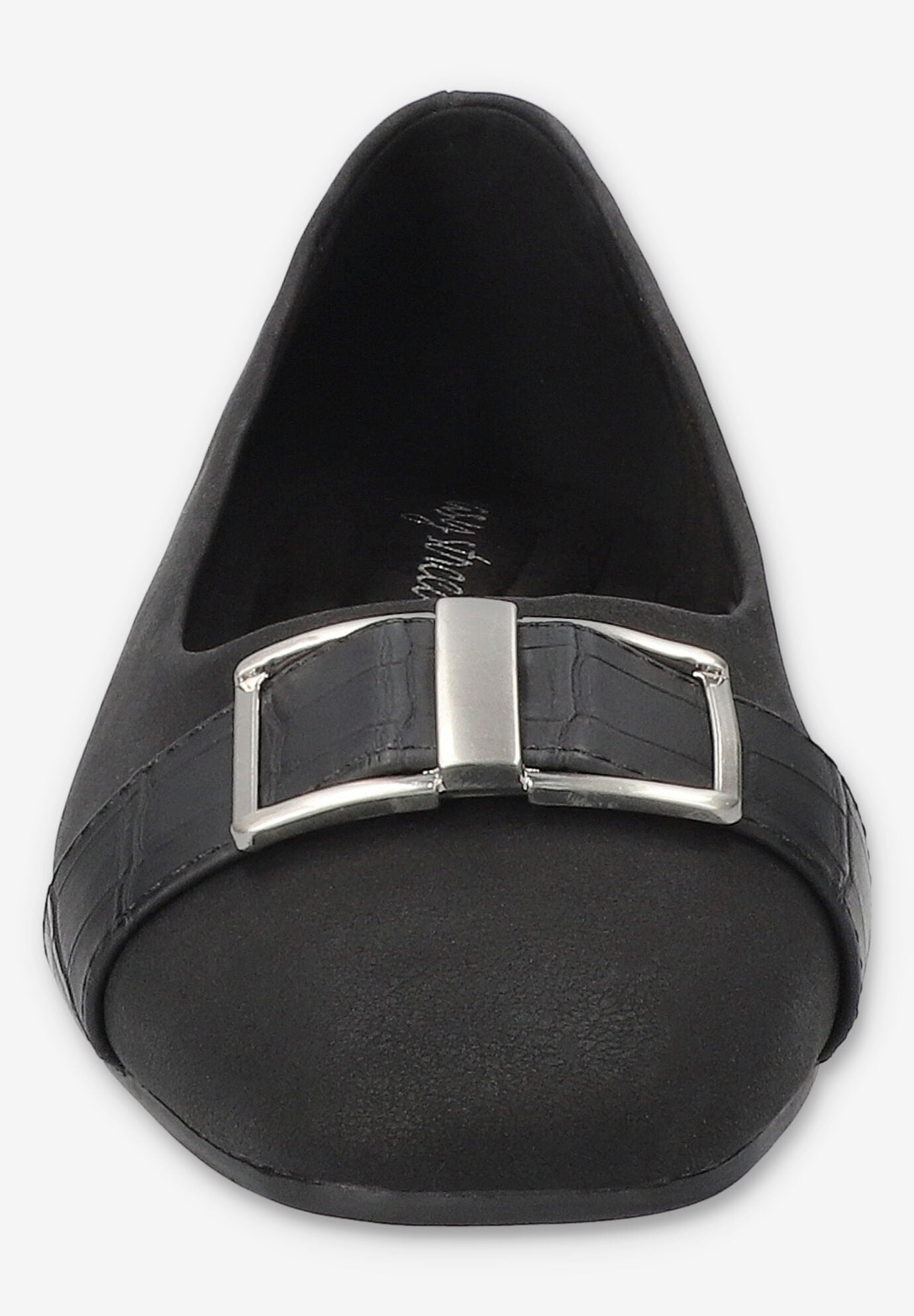 Keely Square Toe Flat, BLACK MATTE, alternate image number 3