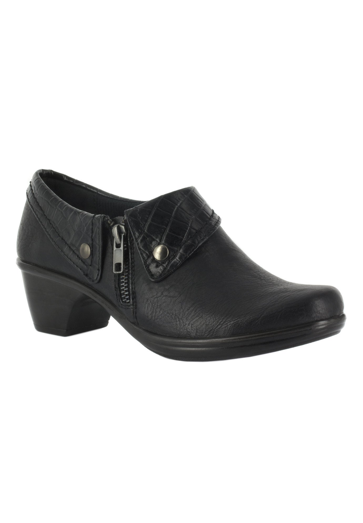 Darcy Bootie by Easy Street®, BLACK CROC, hi-res image number 0