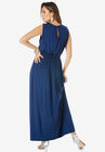 Crochet Yoke Maxi Dress, , on-hover image number null