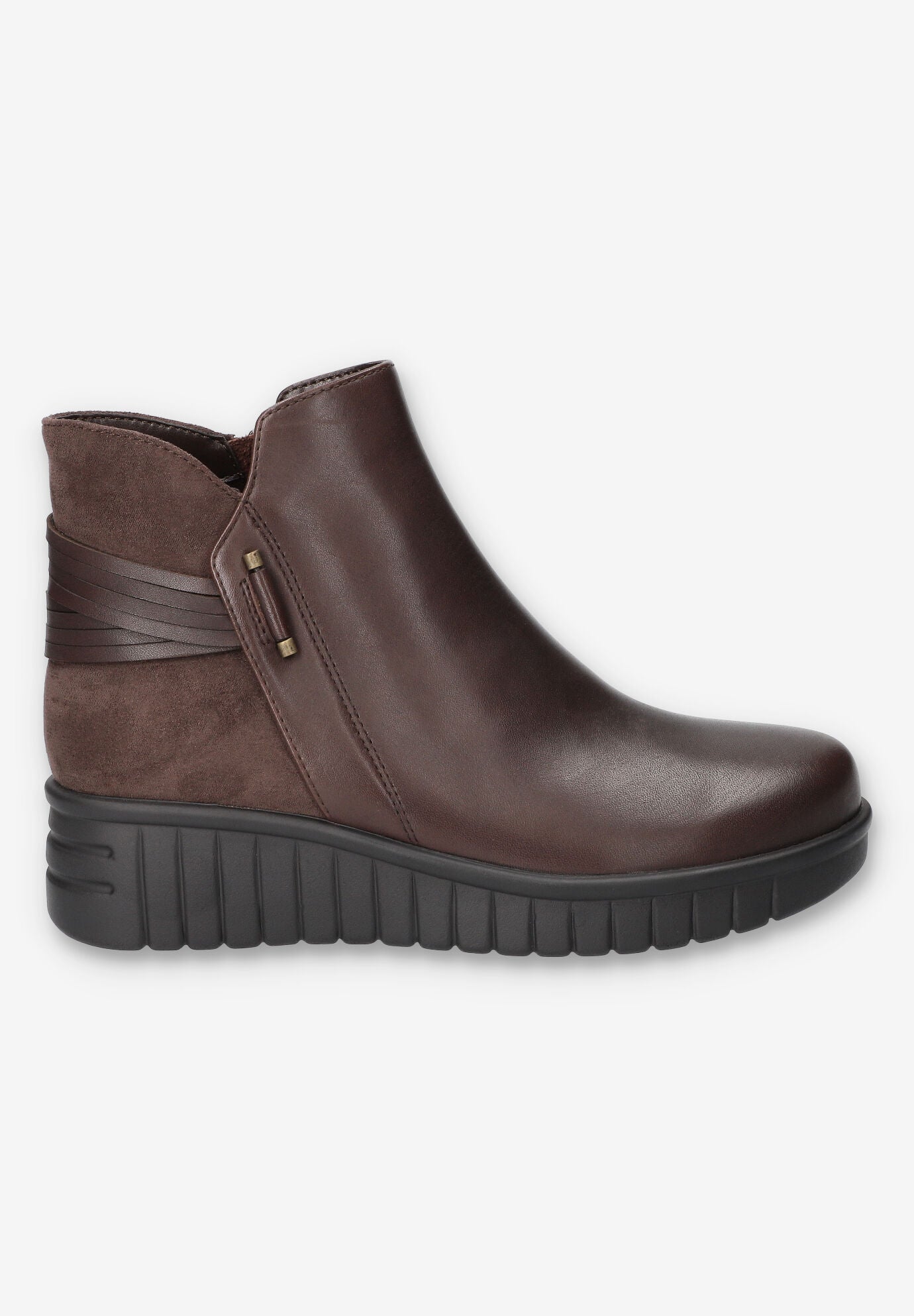 Sueann Ankle Boot, BROWN LEATHER, alternate image number 2