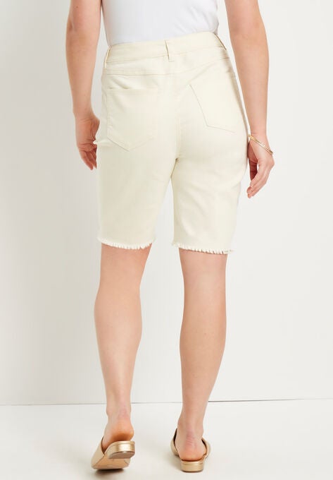 Curvie Fit Denim Shorts, , on-hover image number null
