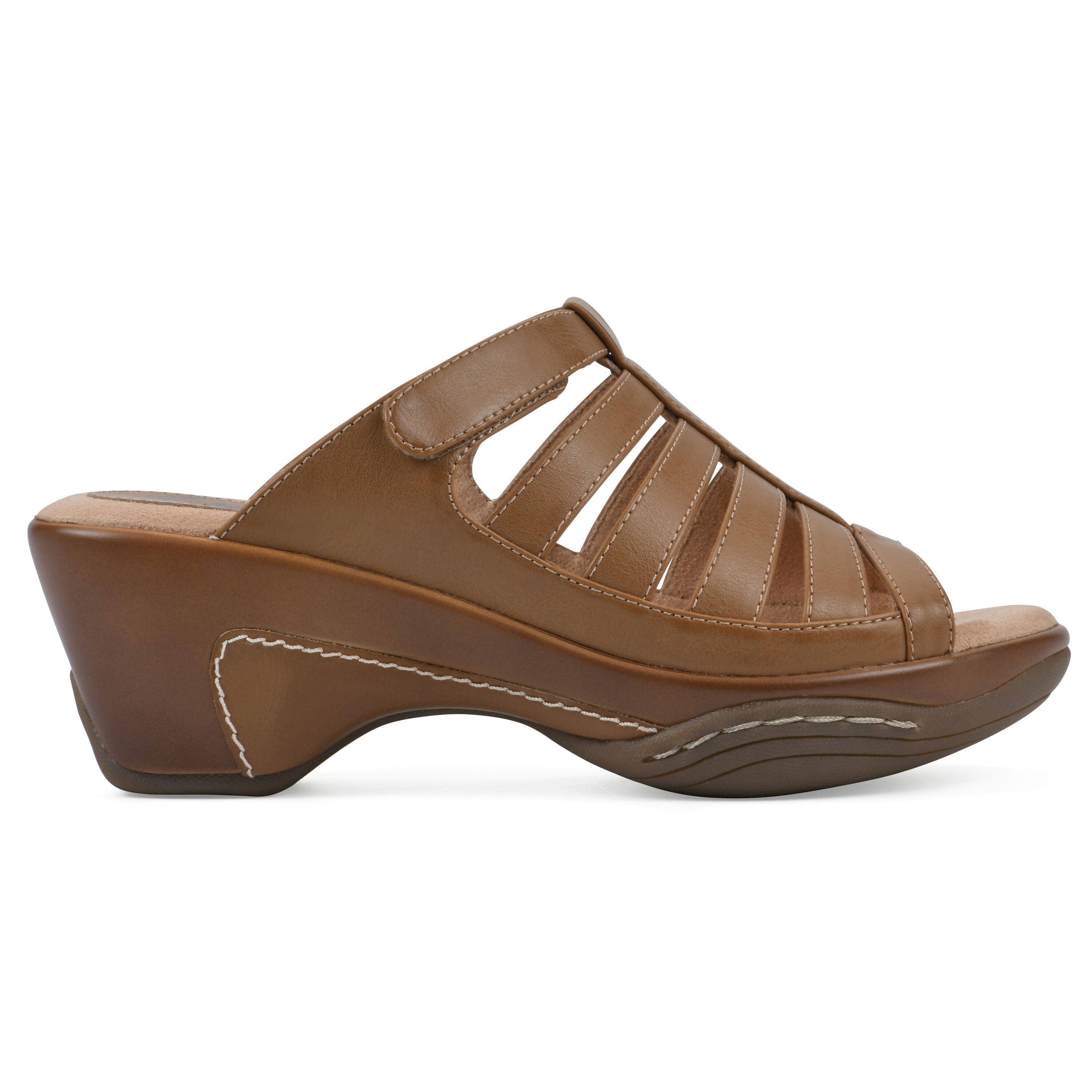 Valencia Slip-On Clog Sandal, NATURAL SMOOTH, alternate image number 2