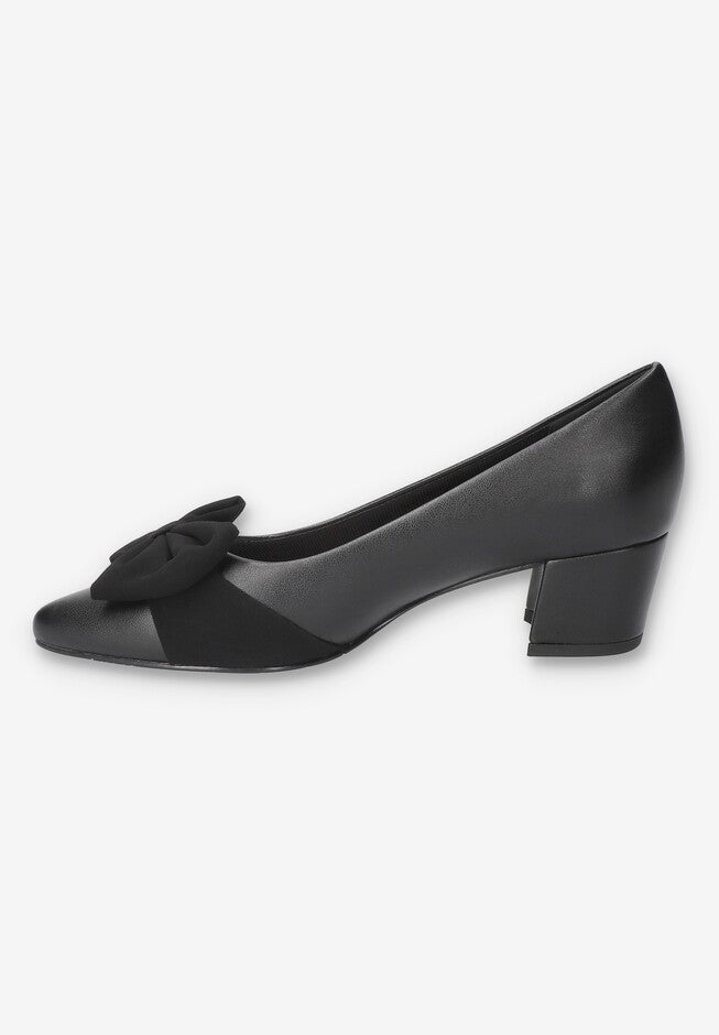 Alva Pointed Toe Pump, BLACK, alternate image number 4