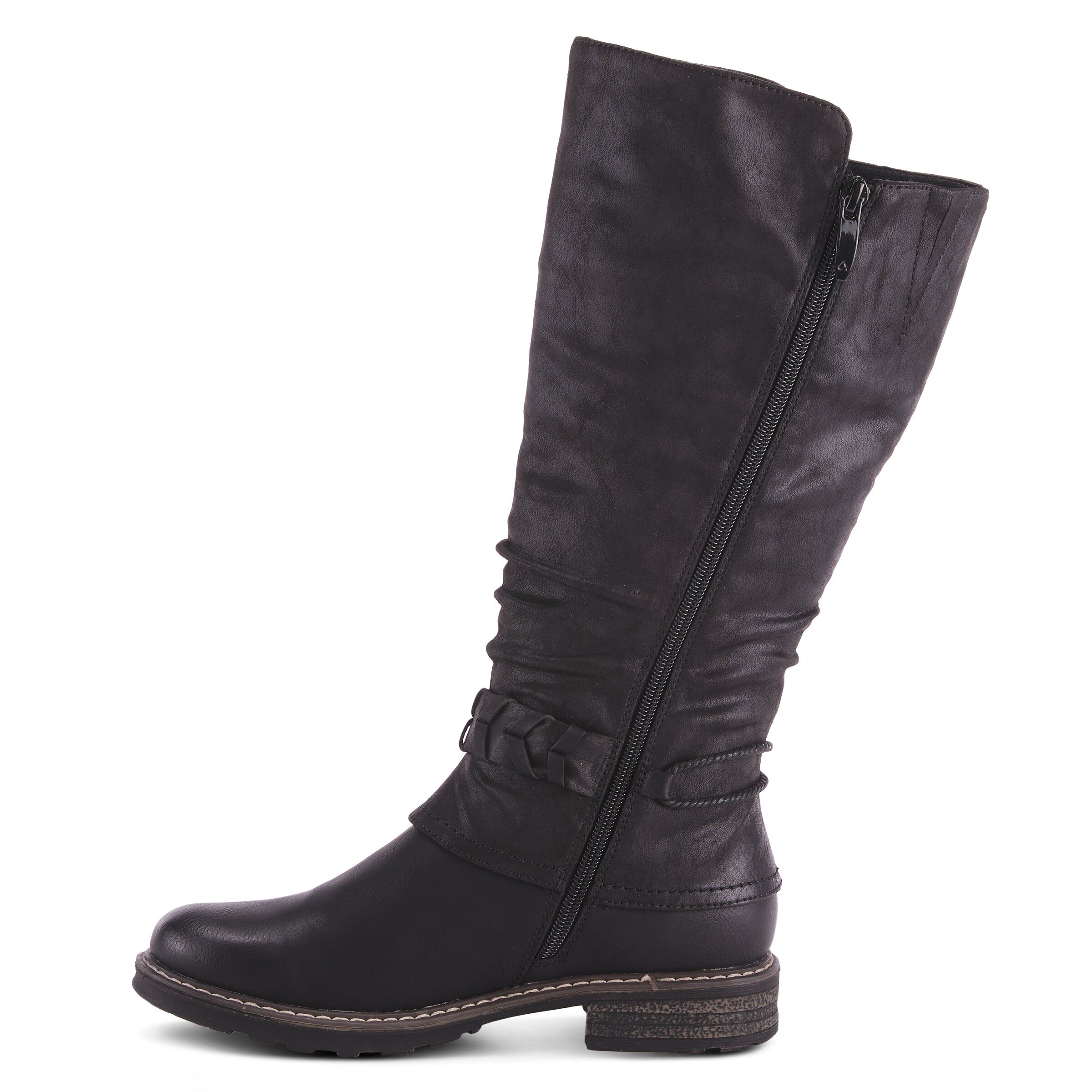 Kabuta Tall Boots, BLACK, alternate image number 2