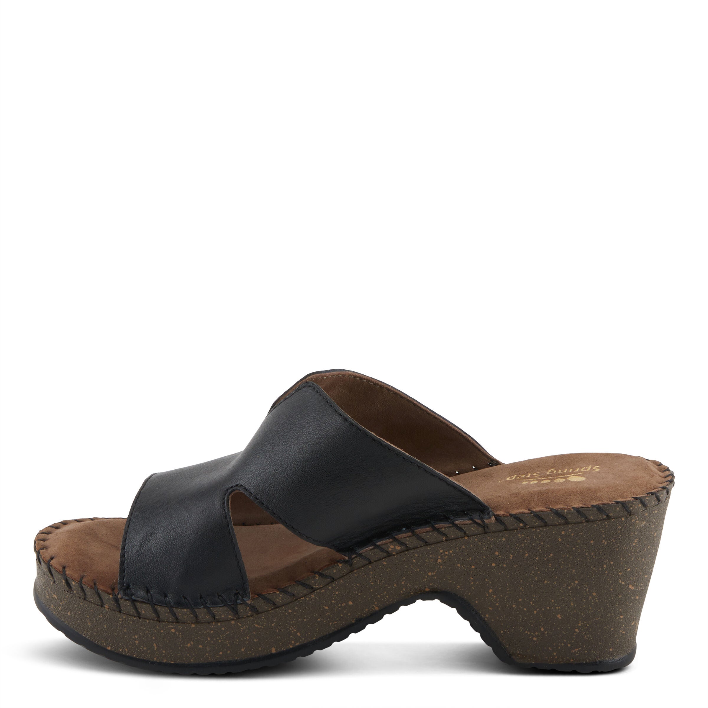 Deltana-Smooth Sandal, BLACK, alternate image number 2