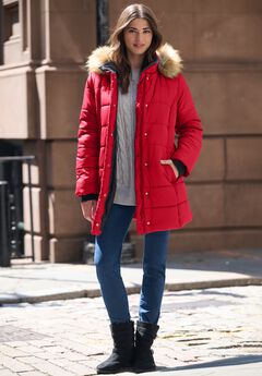 Classic Length Quilted Puffer Jacket