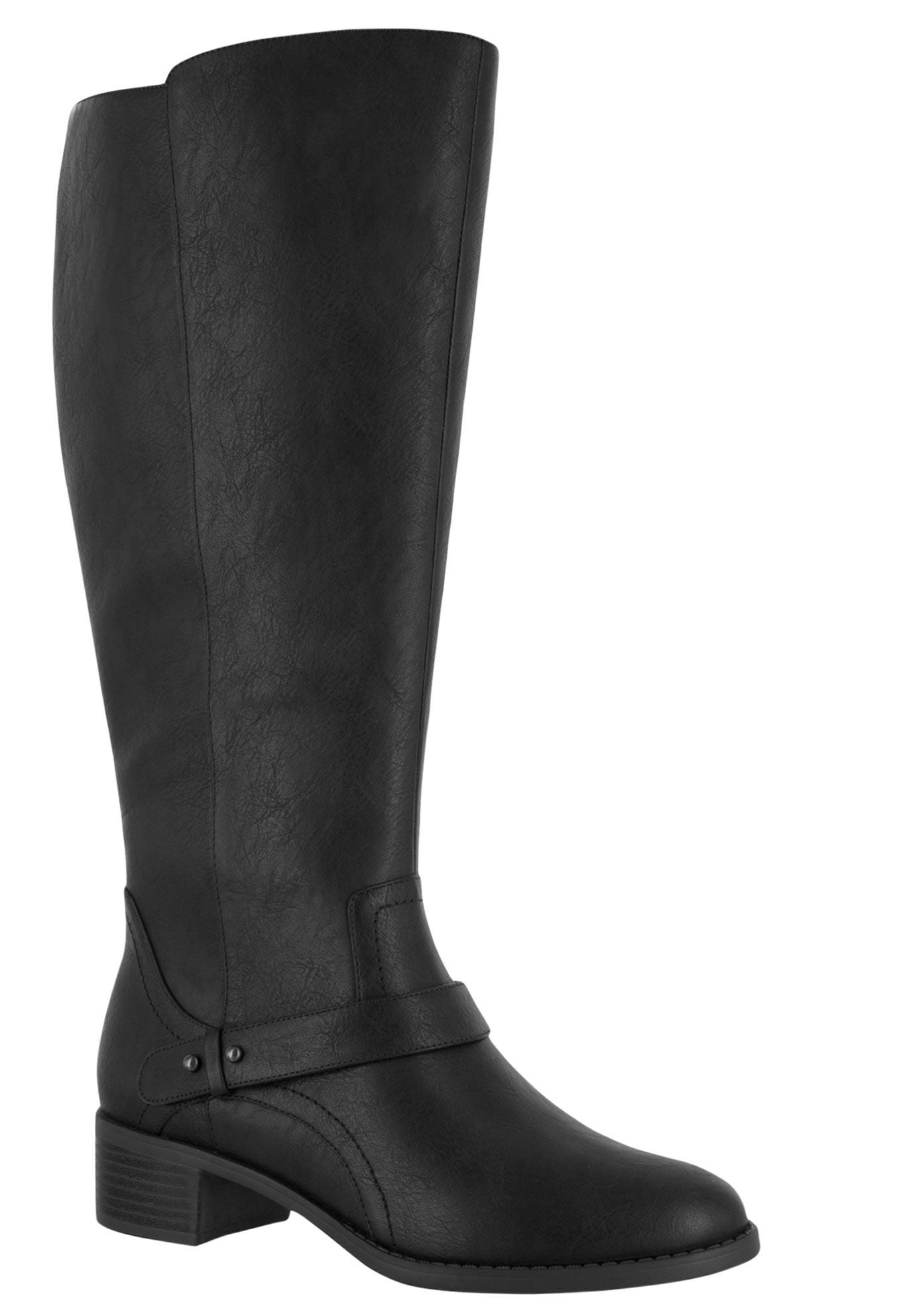 Jewel Wide Calf Boots by Easy Street®, BLACK, hi-res image number 0