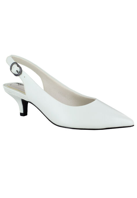 Faye Pumps by Easy Street®, WHITE, hi-res image number null