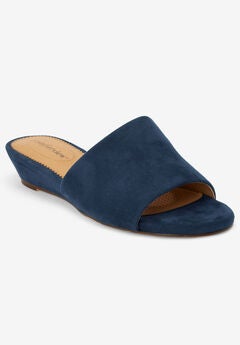 Navy Blue Slide Sandals