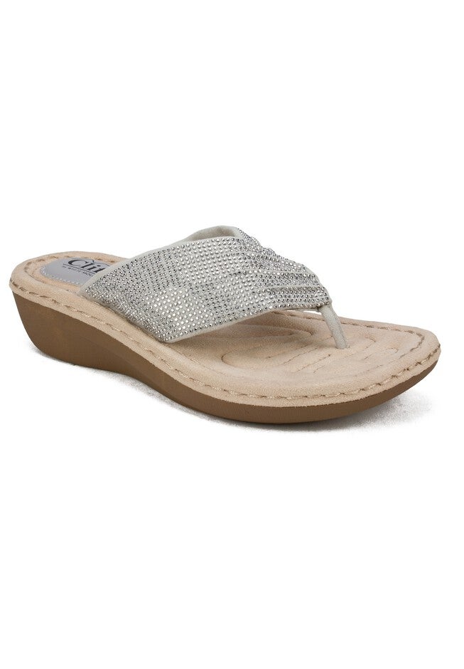 Calvert Thong Sandals , LIGHT GREY, hi-res image number null