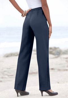 Plus Size Classic Bend Over® Structured Straight Leg Pull-On Pant
