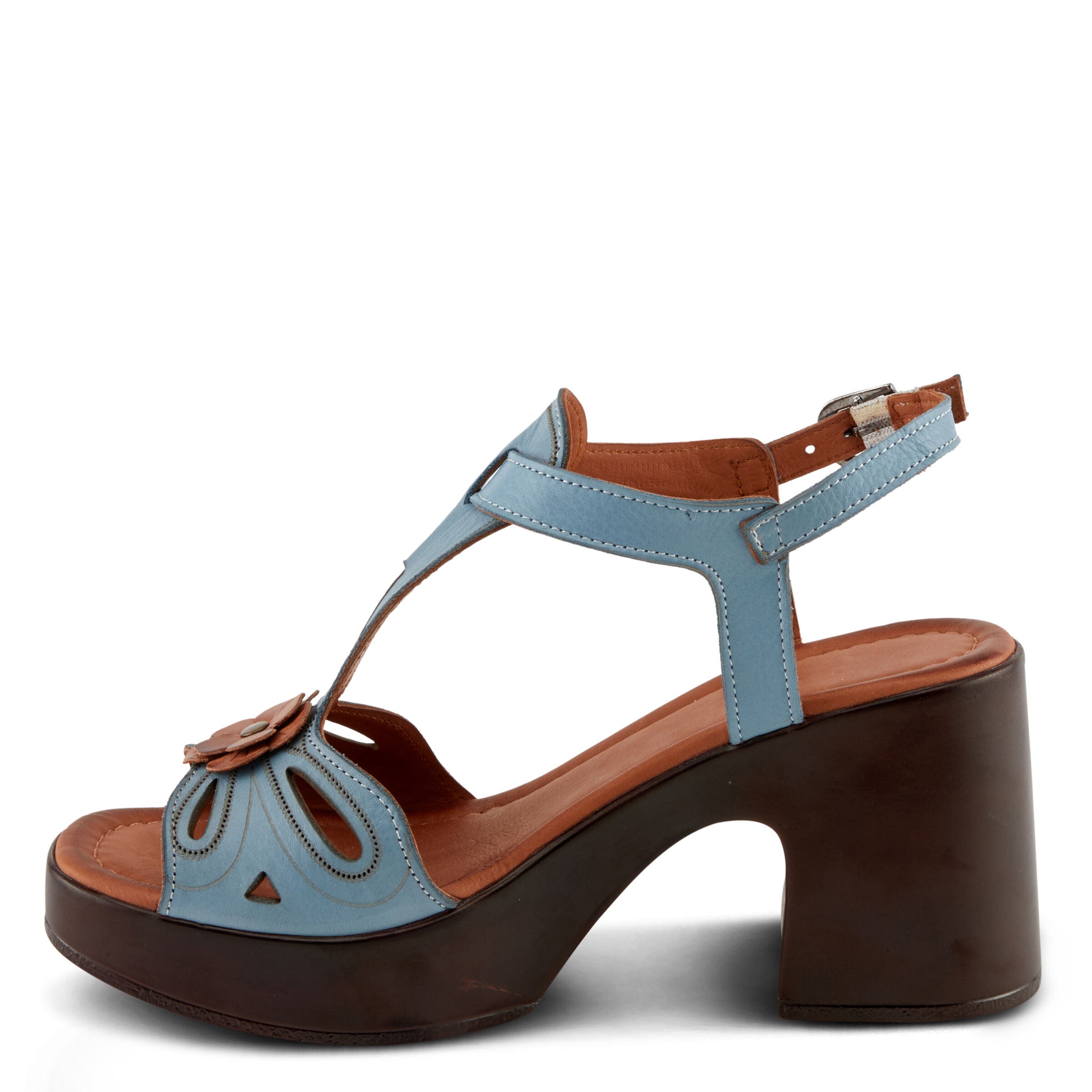 Nyleen Sandal, BLUE, alternate image number 2