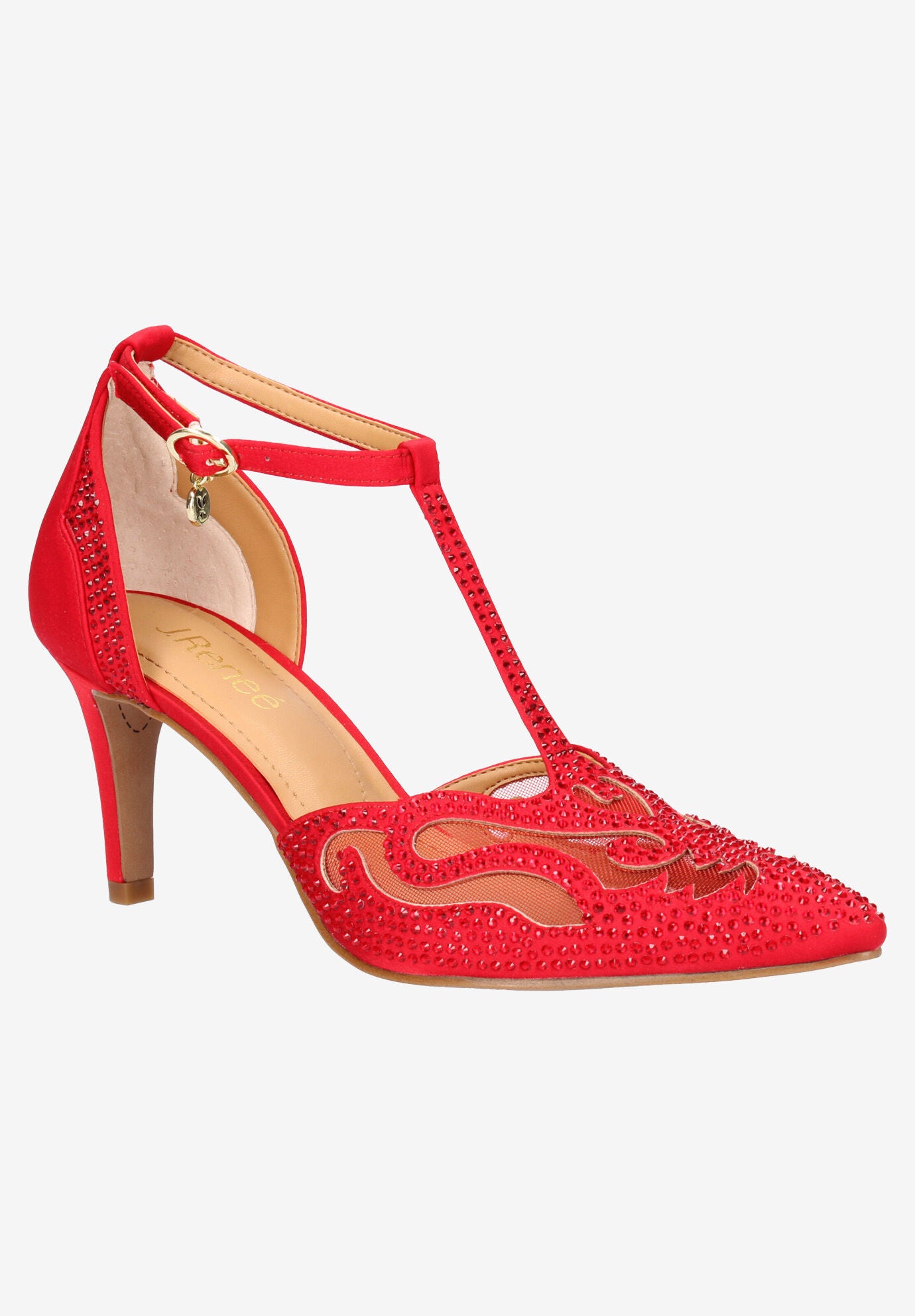 Lisha Pumps, PATENT RED, hi-res image number 0