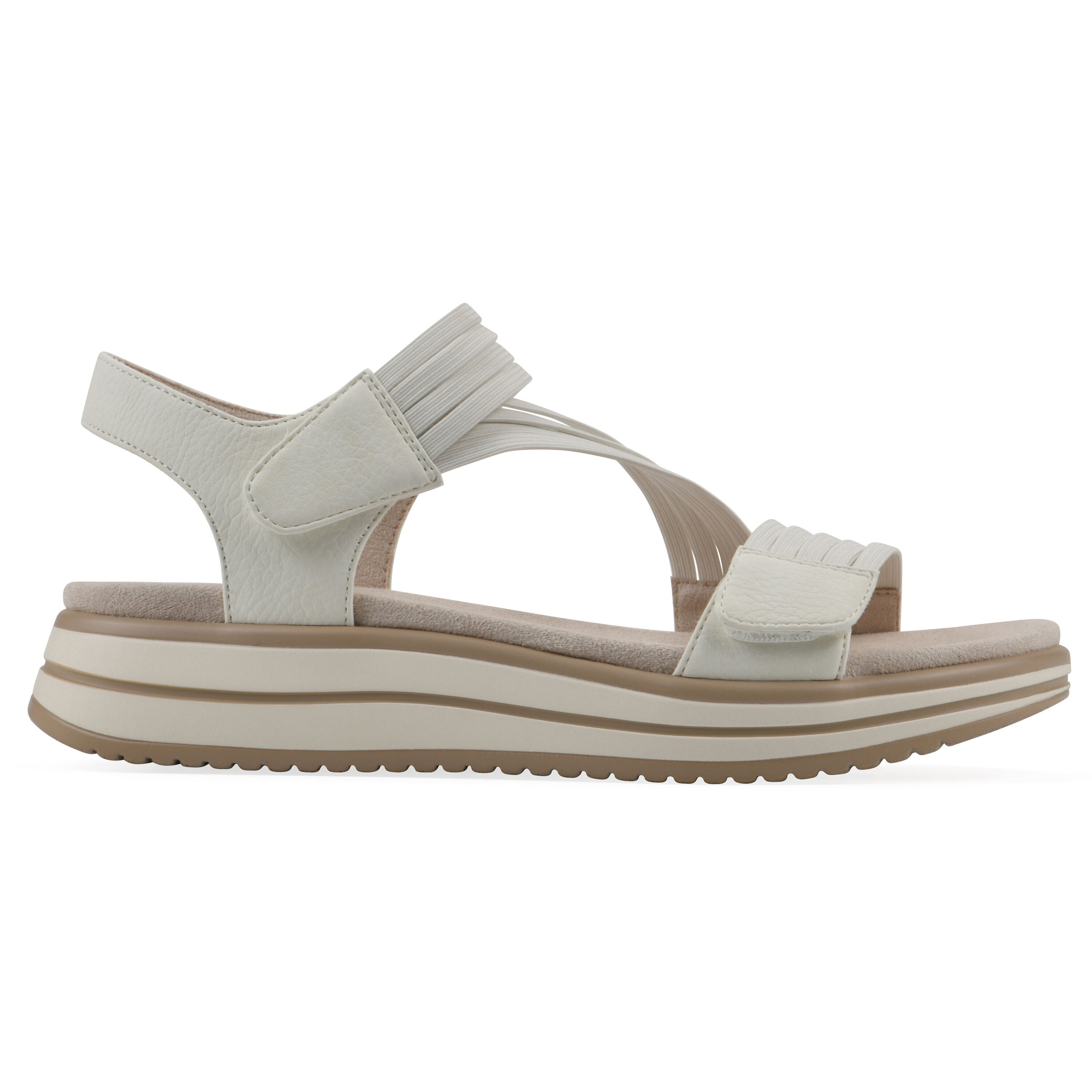 Hapford Athleisure Sandal, WHITE NUBUCK, alternate image number 2