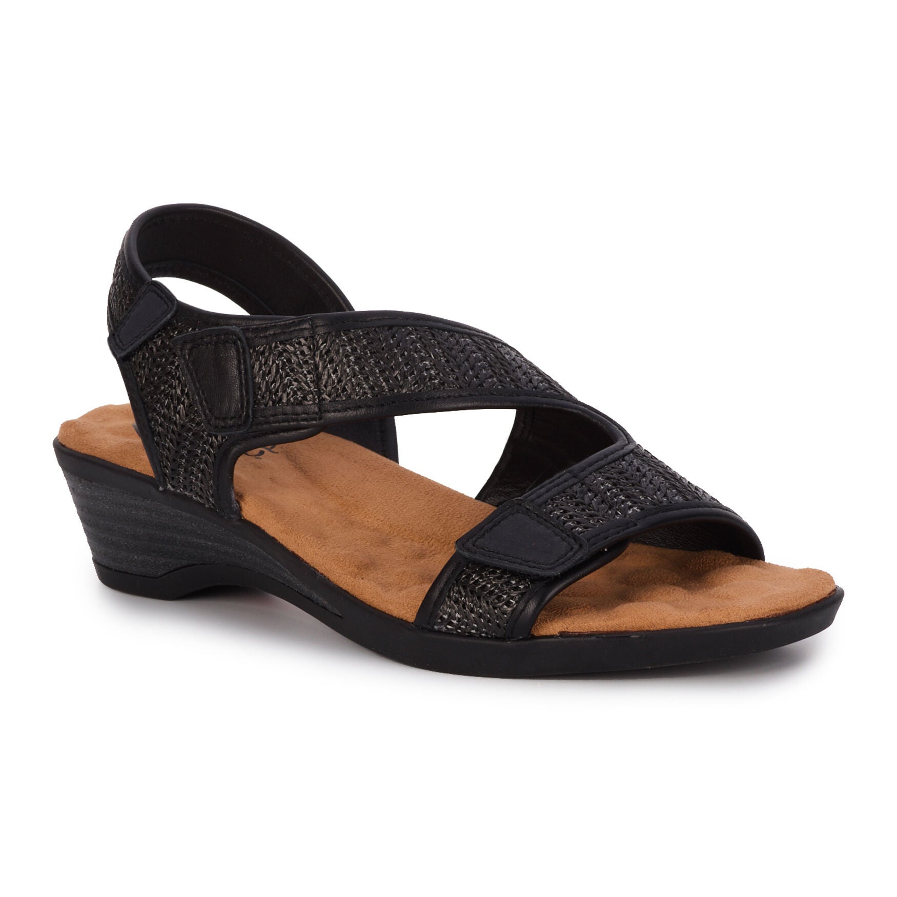 Kimmi Sandal, BLACK RAFFIA, alternate image number 7