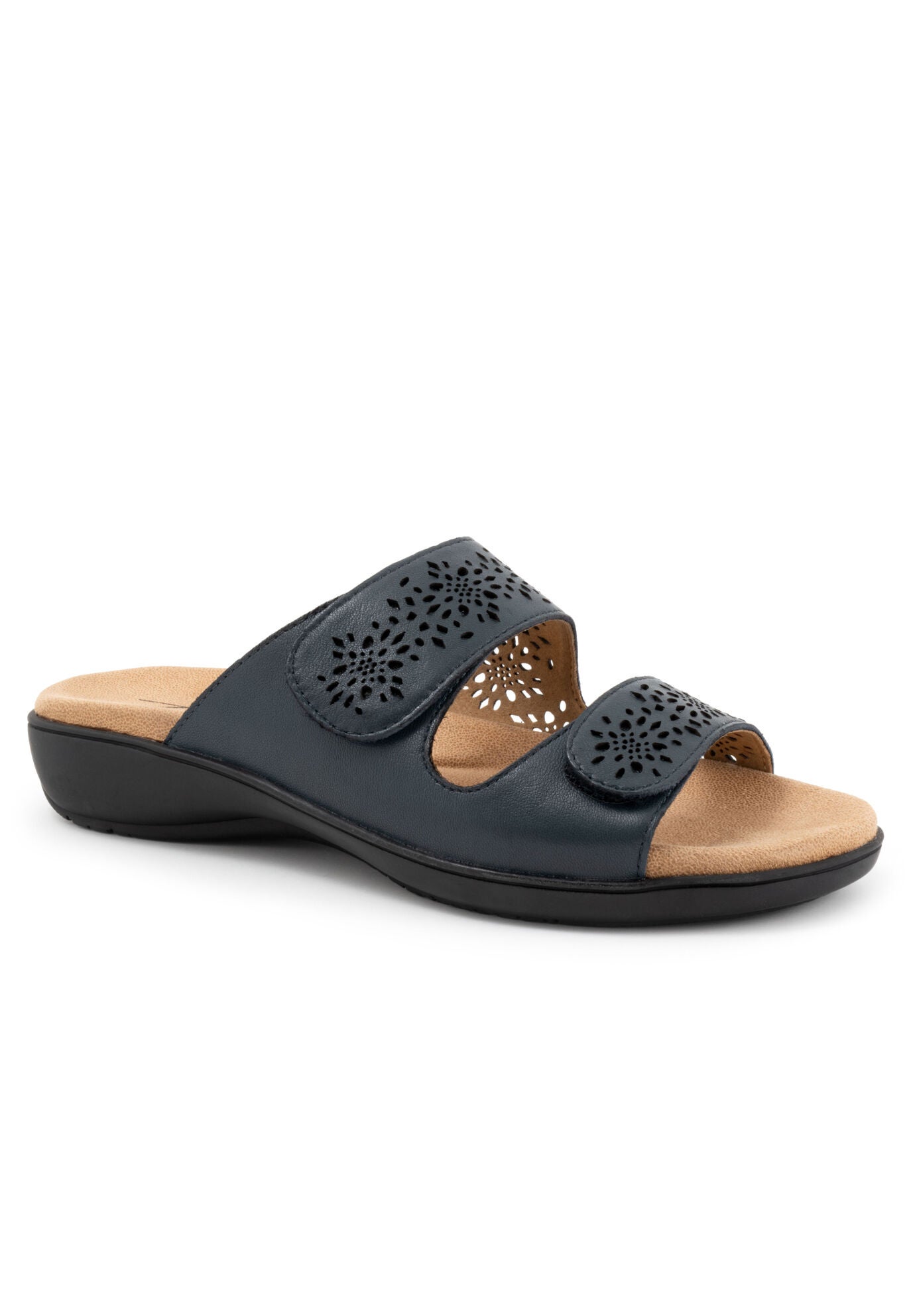 Ruthie Stitch Slip On Sandal, NAVY, hi-res image number 0