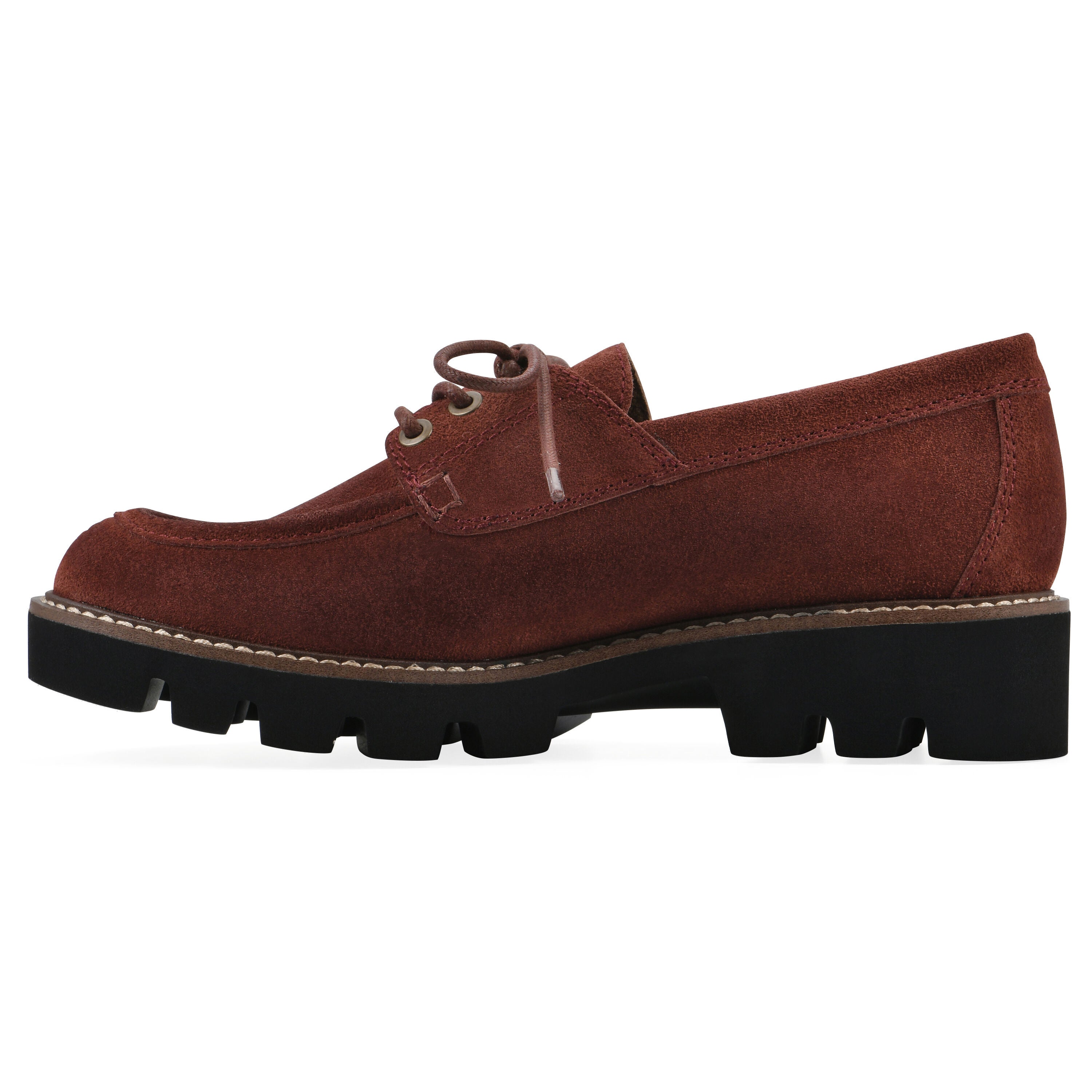 Gino Lug Sole Loafer, RUST SUEDE, alternate image number 3
