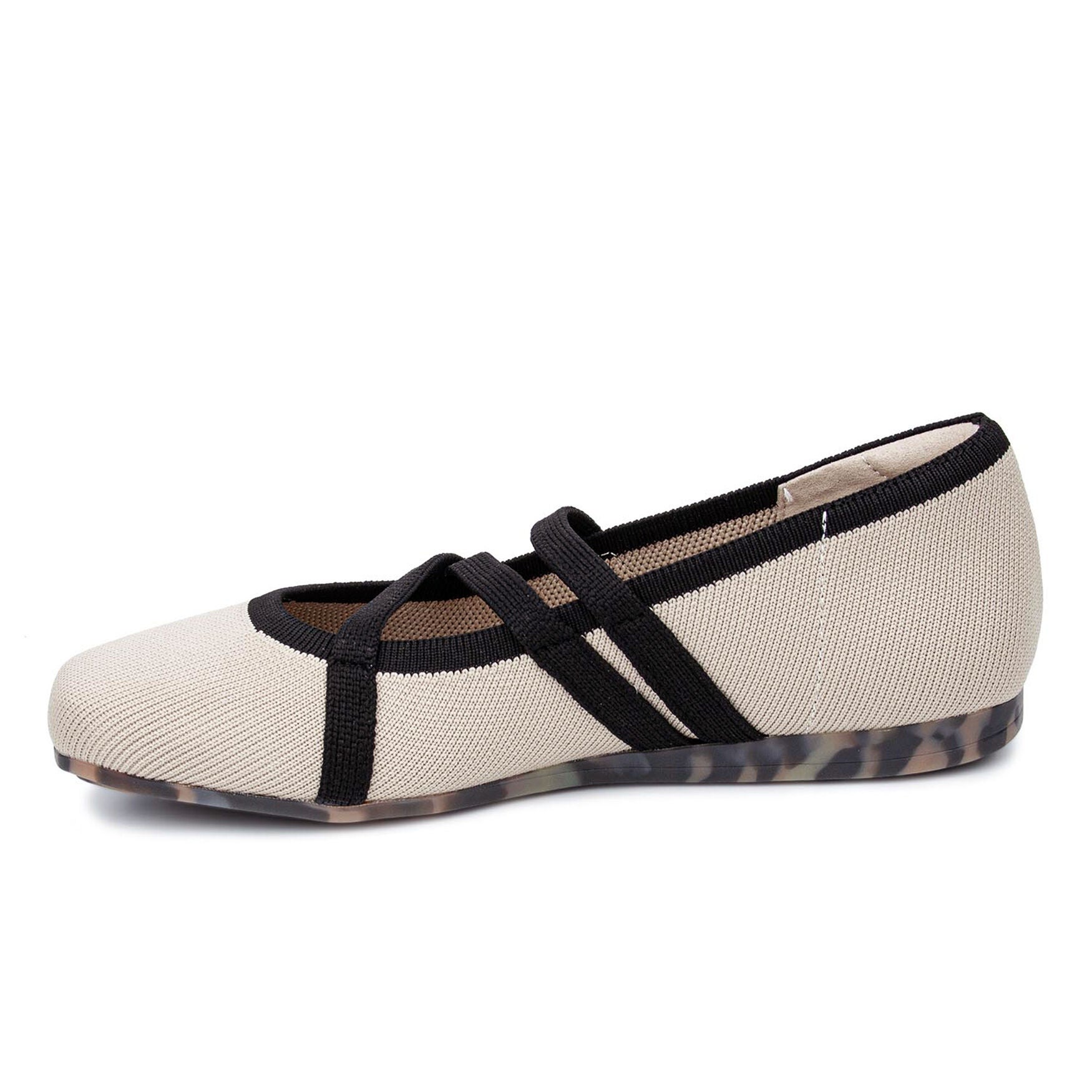 Niki Stretch Knit Flat, TAUPE KNIT, alternate image number 3