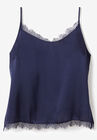 Lace-Trim Satin Cami, , alternate image number null