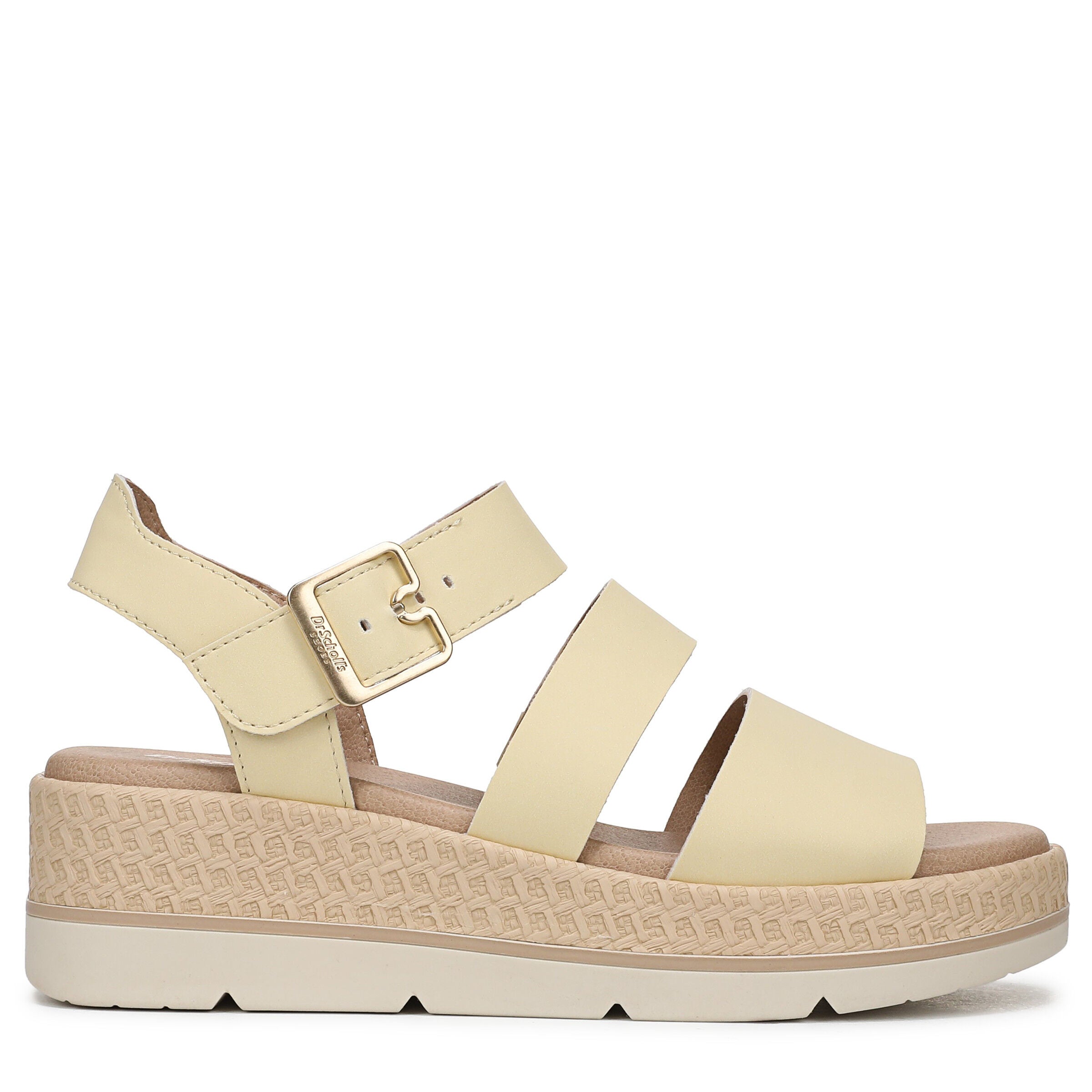 Once Twice Platform Sandal, BUTTER YELLOW, alternate image number 3