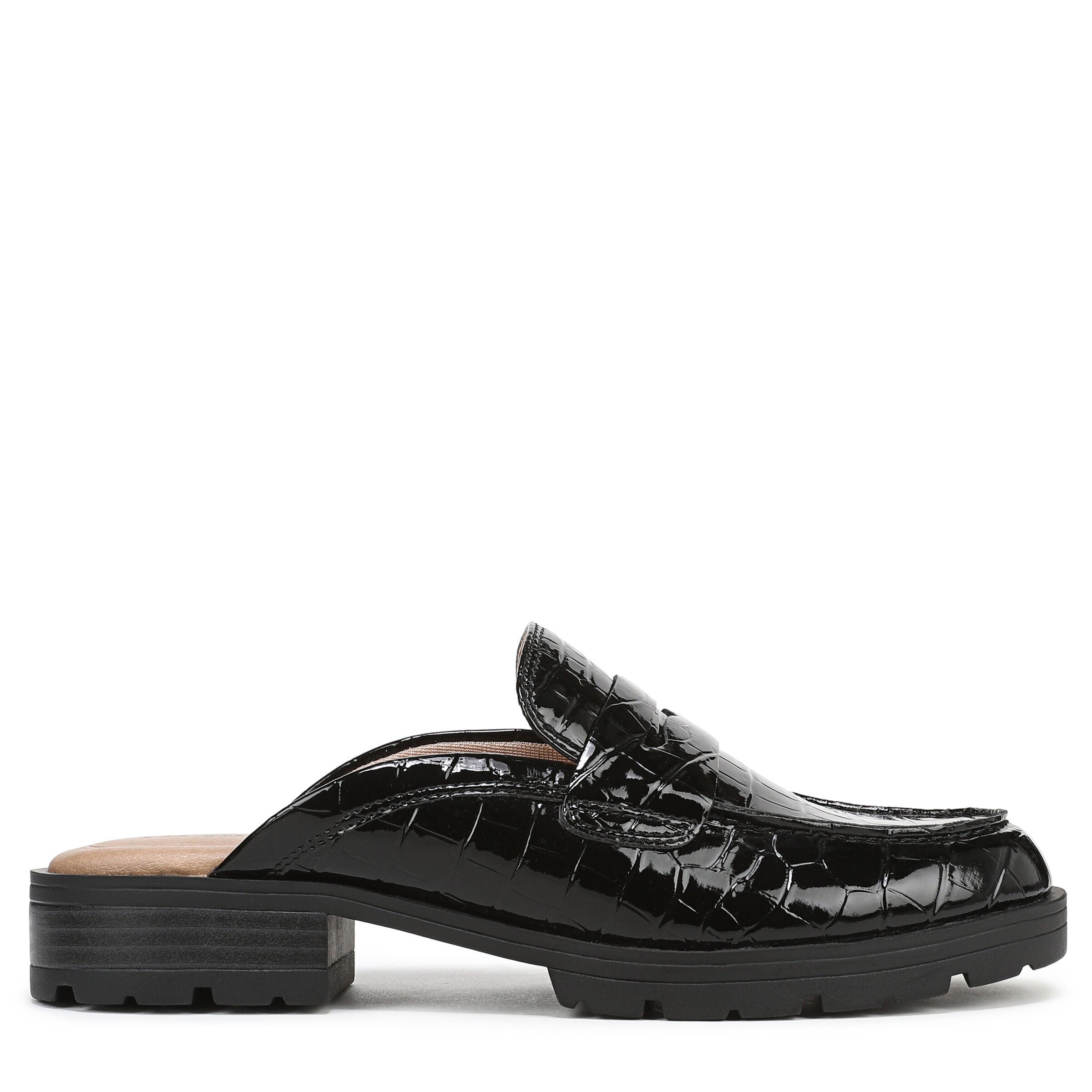 London Slip-On Mule Loafer, BLACK, alternate image number 3