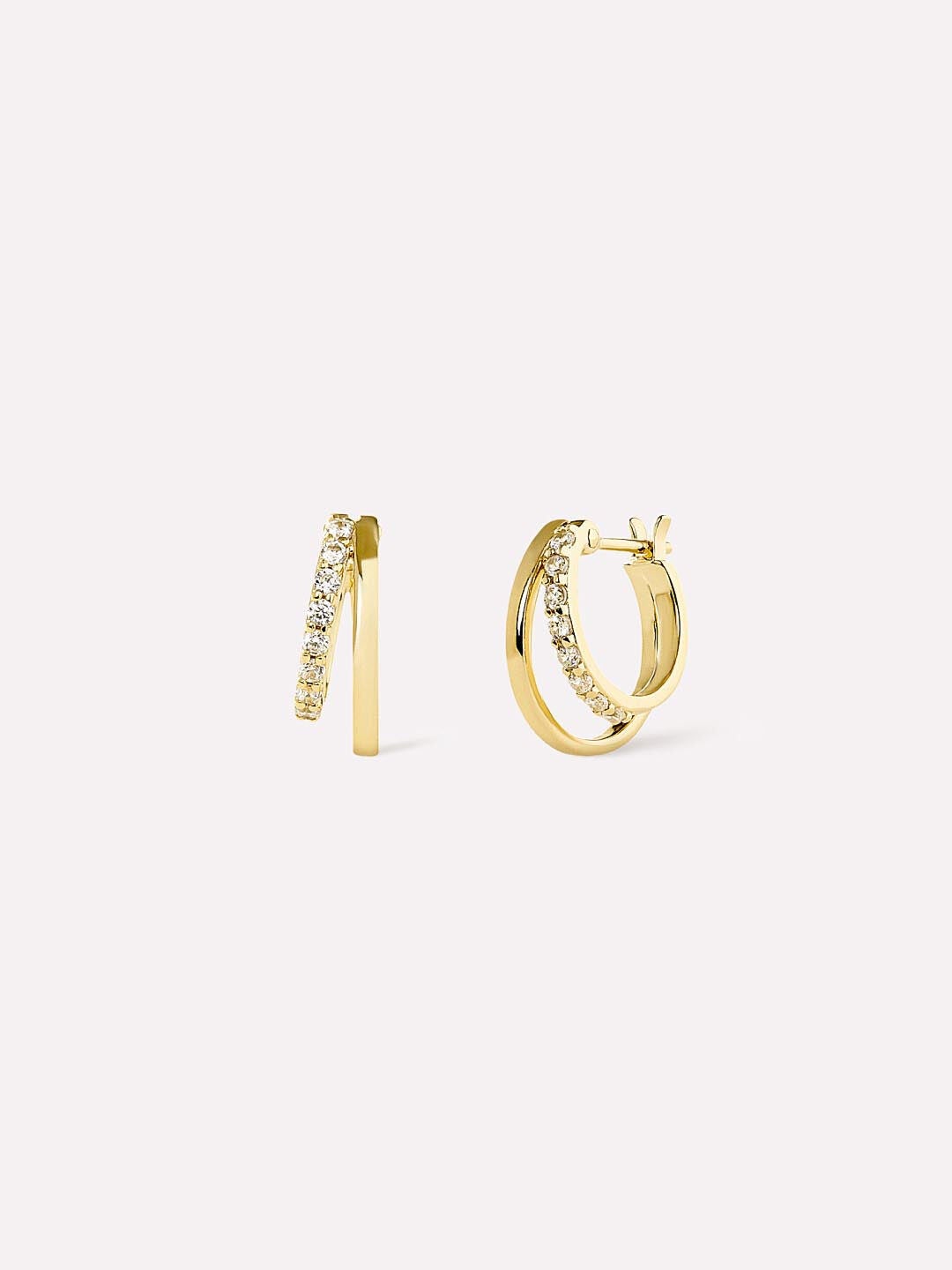 Toda Double Hoop Earrings, GOLD, hi-res image number 0