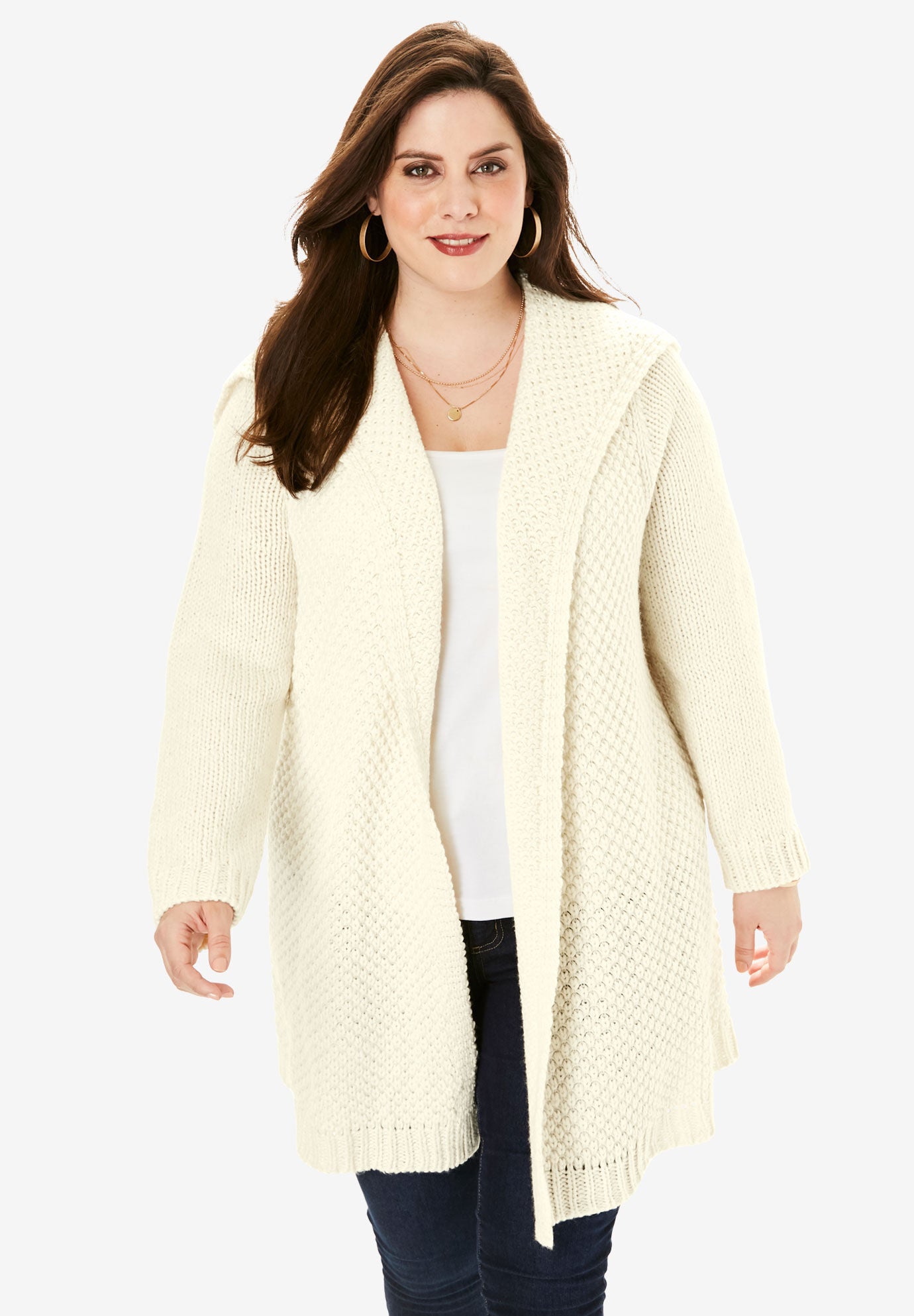 Chunky tweed cardigan Clearance