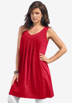 Pleated Ultimate Tunic Tank
