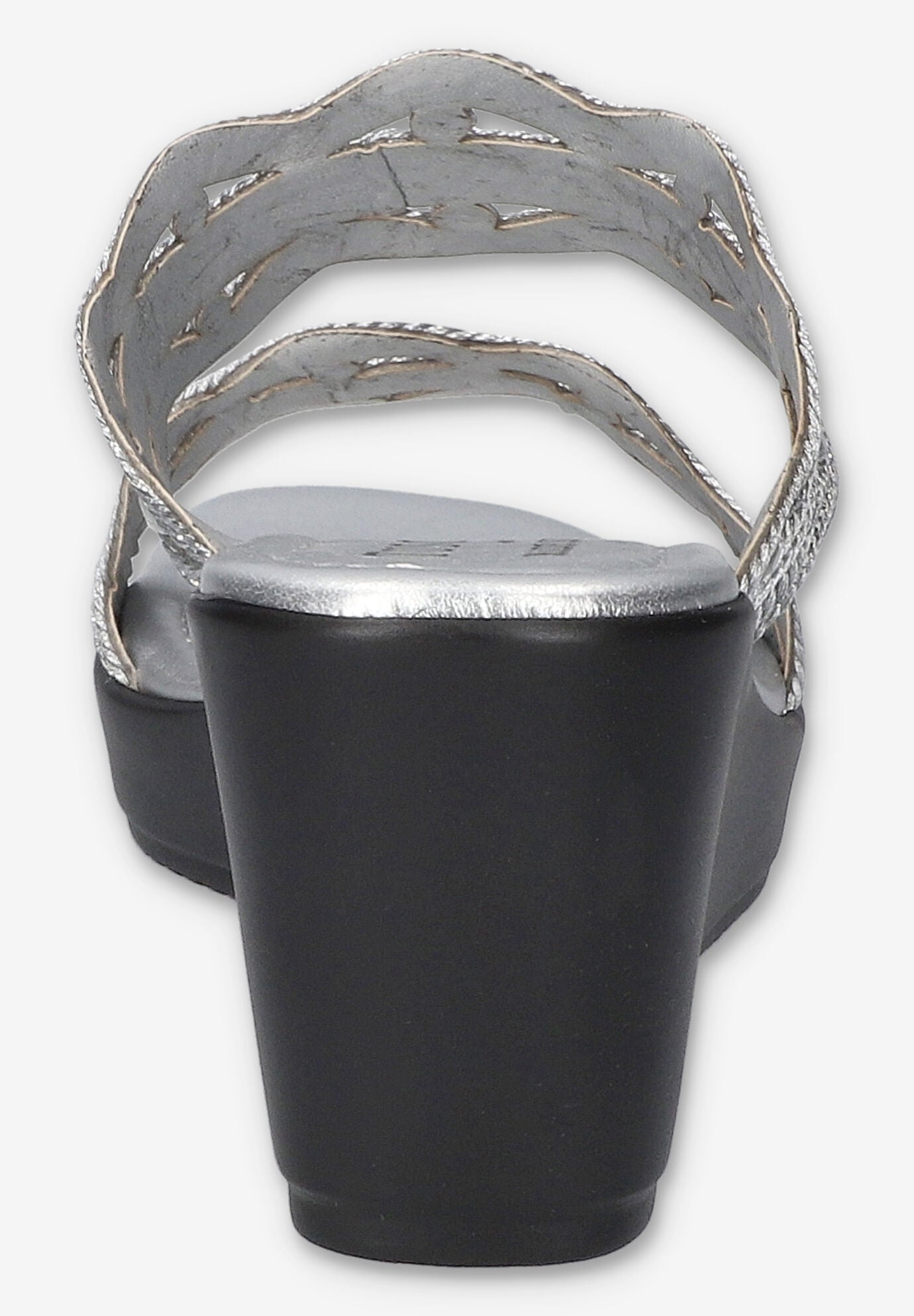 Selva Wedge Sandal, SILVER, alternate image number 3