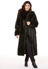 Full Length Faux-Fur Coat with Hood, , alternate image number 3