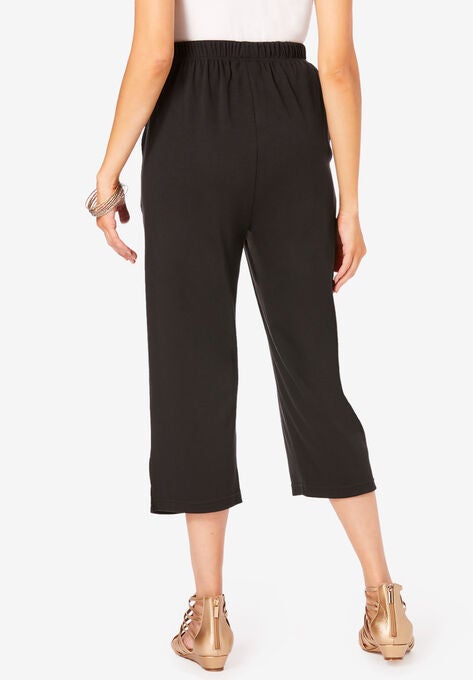 Soft Knit Capri Pant | Roaman's