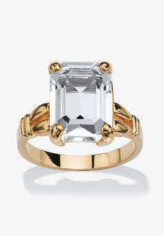 Yellow Gold Plated Simulated Birthstone Ring