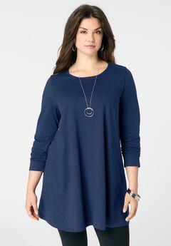 Ultimate Long Sleeve Crewneck Swing Tunic