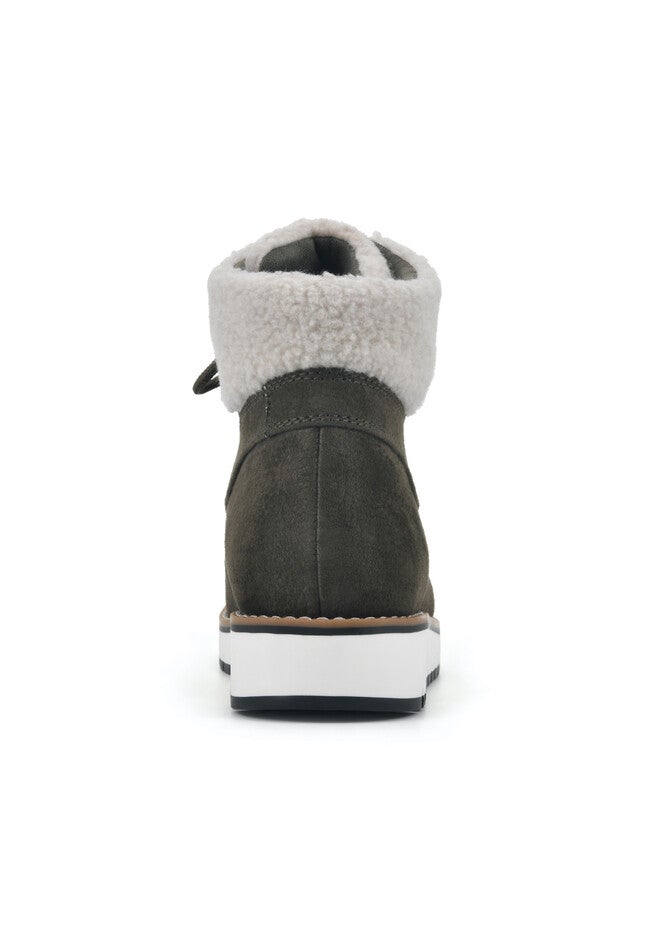 White Mountain Cozy Lace-Up Hiker Bootie, , on-hover image number null