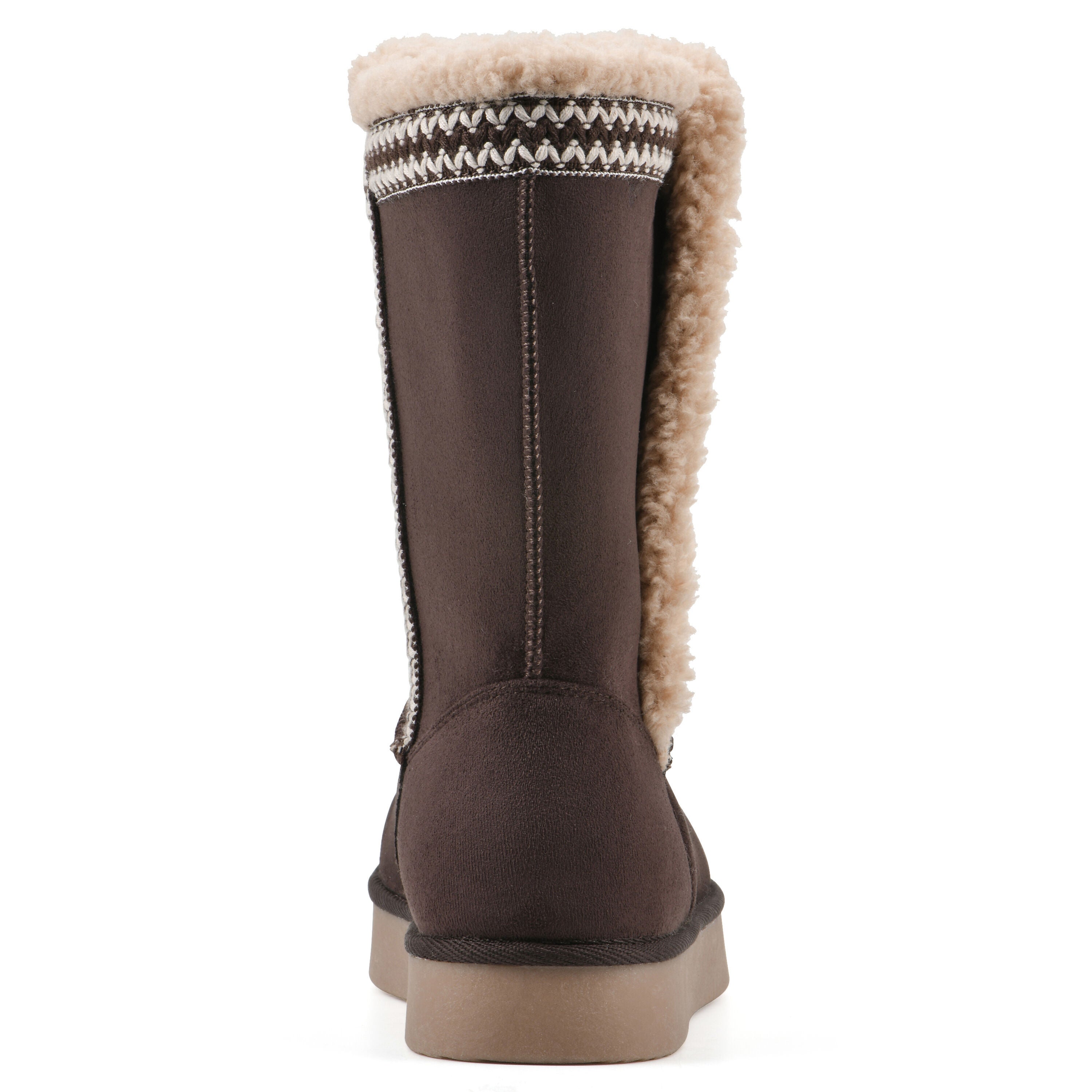 Blanca Faux Fur-Lined Boot, DARK BROWN FABRIC, on-hover image number 1