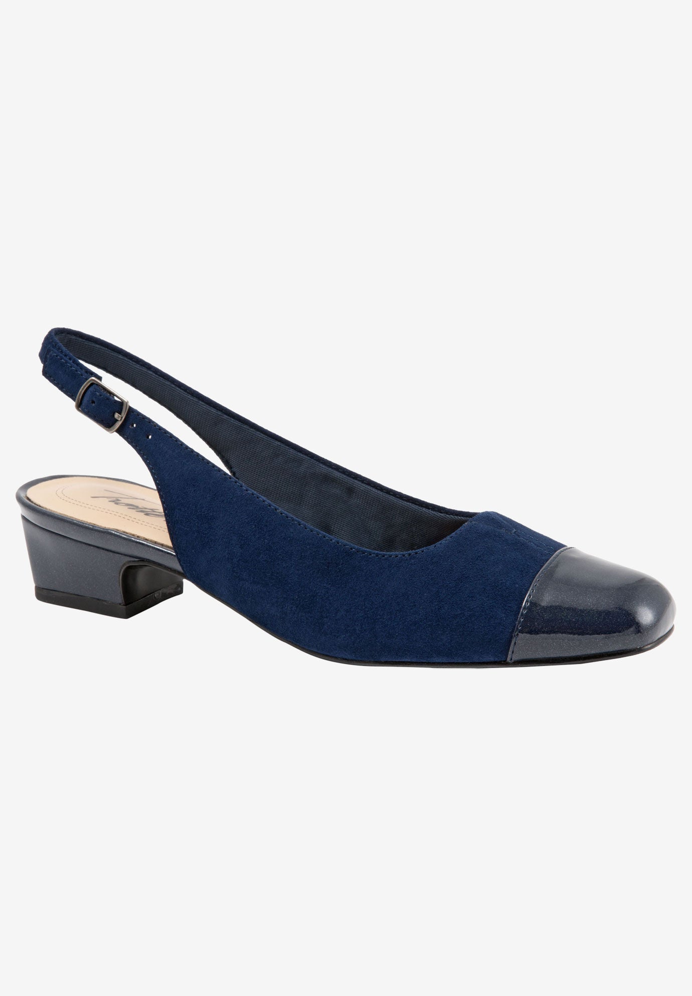 Dea Slingbacks by Trotters®, NAVY SUEDE, hi-res image number 0