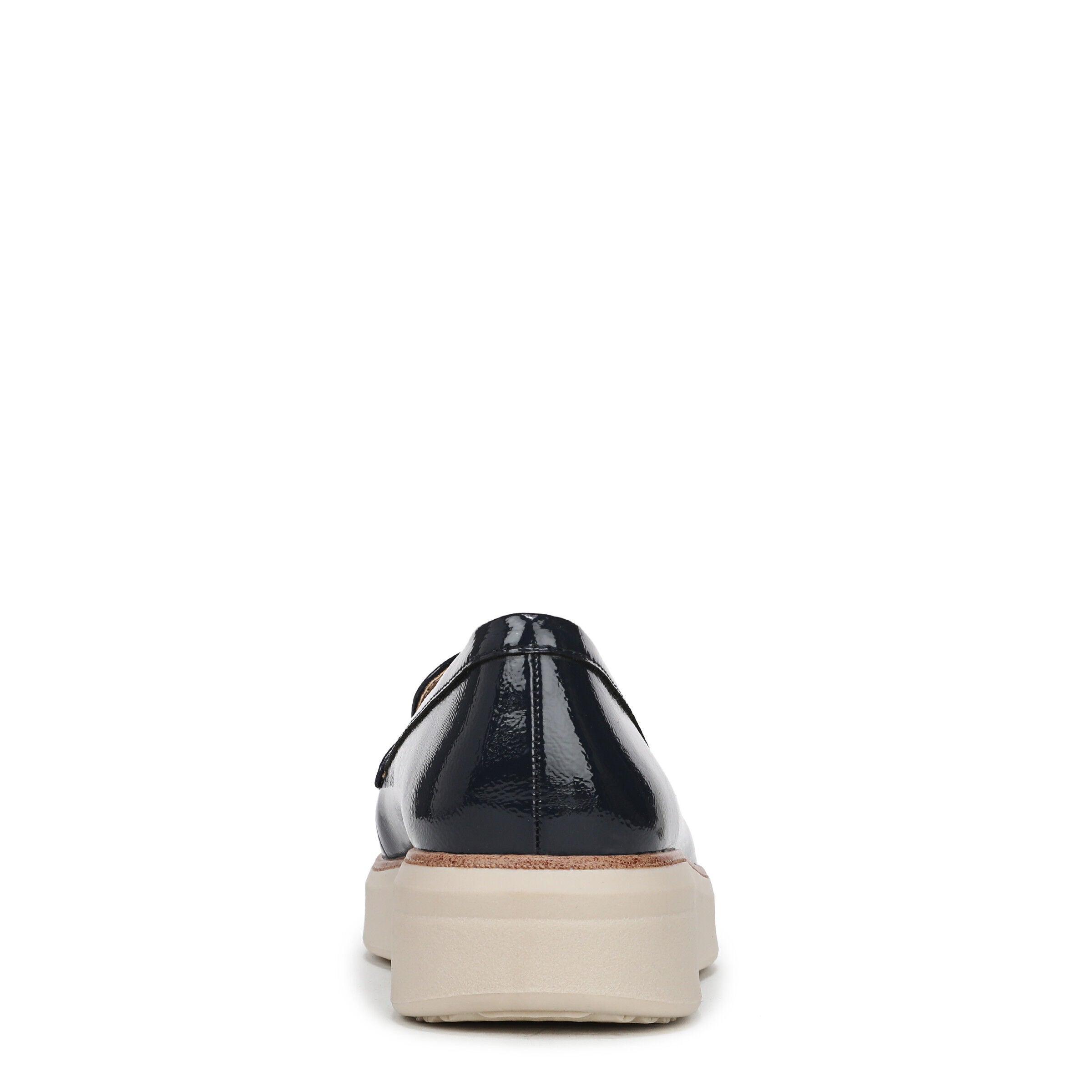 Chelsea Platform Flat, LUX NAVY LEATHER, on-hover image number 1