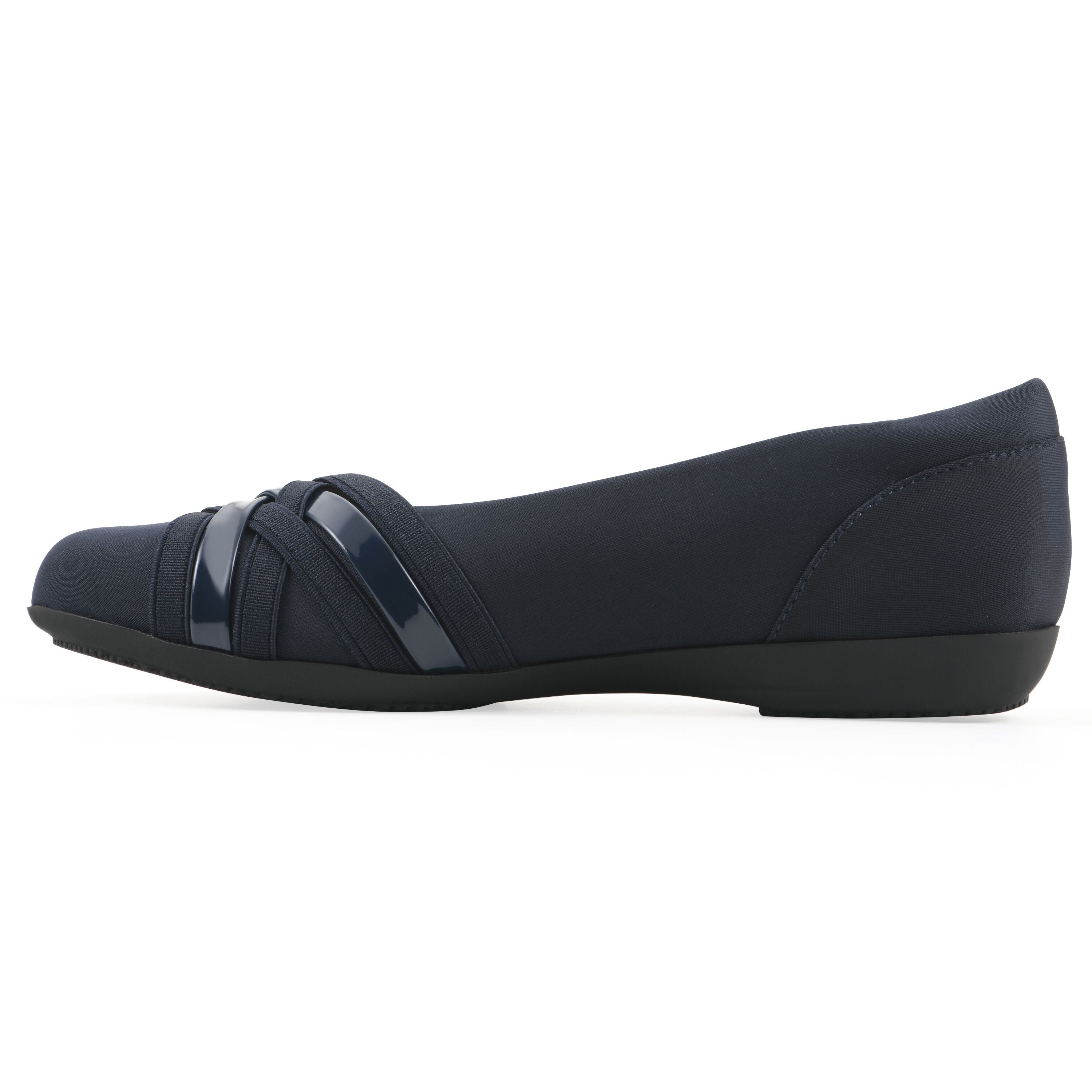 Chic Ballet Flat, NAVY NYLON, alternate image number 3